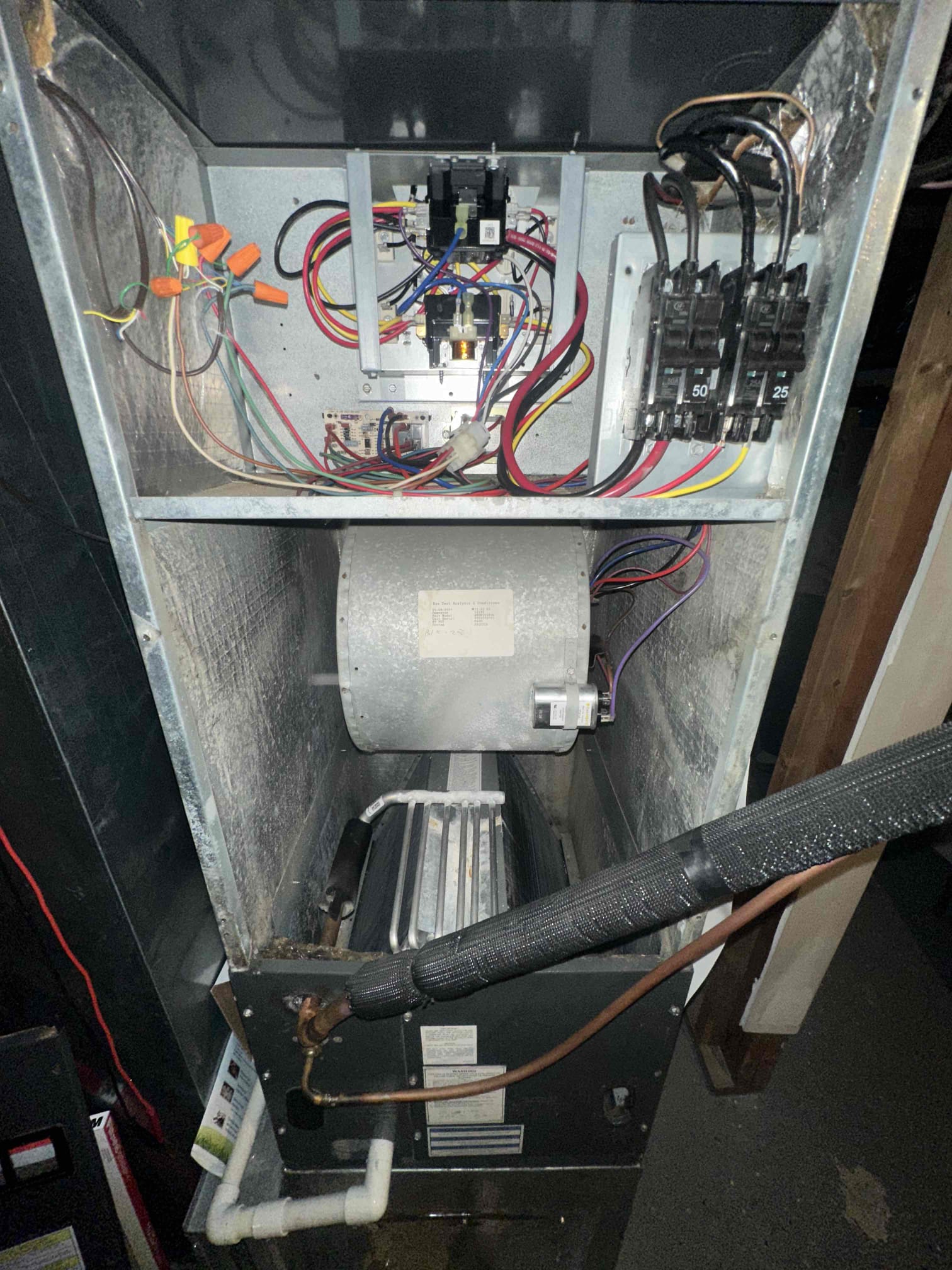 I was dispatched to a customer's home to repair a furnace and heat pump. Upon arrival, I found that the furnace was not working and the heat pump was running. I diagnosed the issue as a faulty thermostat and replaced it. After completing the repair, the customer was satisfied with the service and thanked me for my help.