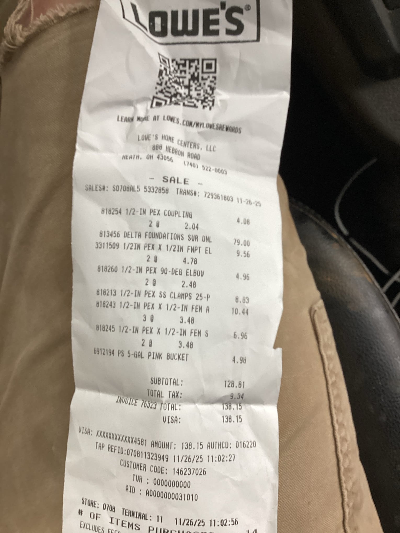 I am a highly skilled home service professional who recently completed a job installing a Moen or Delta valve. The client was very pleased with the work and requested a physical copy of the invoice to be mailed to them. I am happy to provide this service and ensure that the client has a record of the work performed.