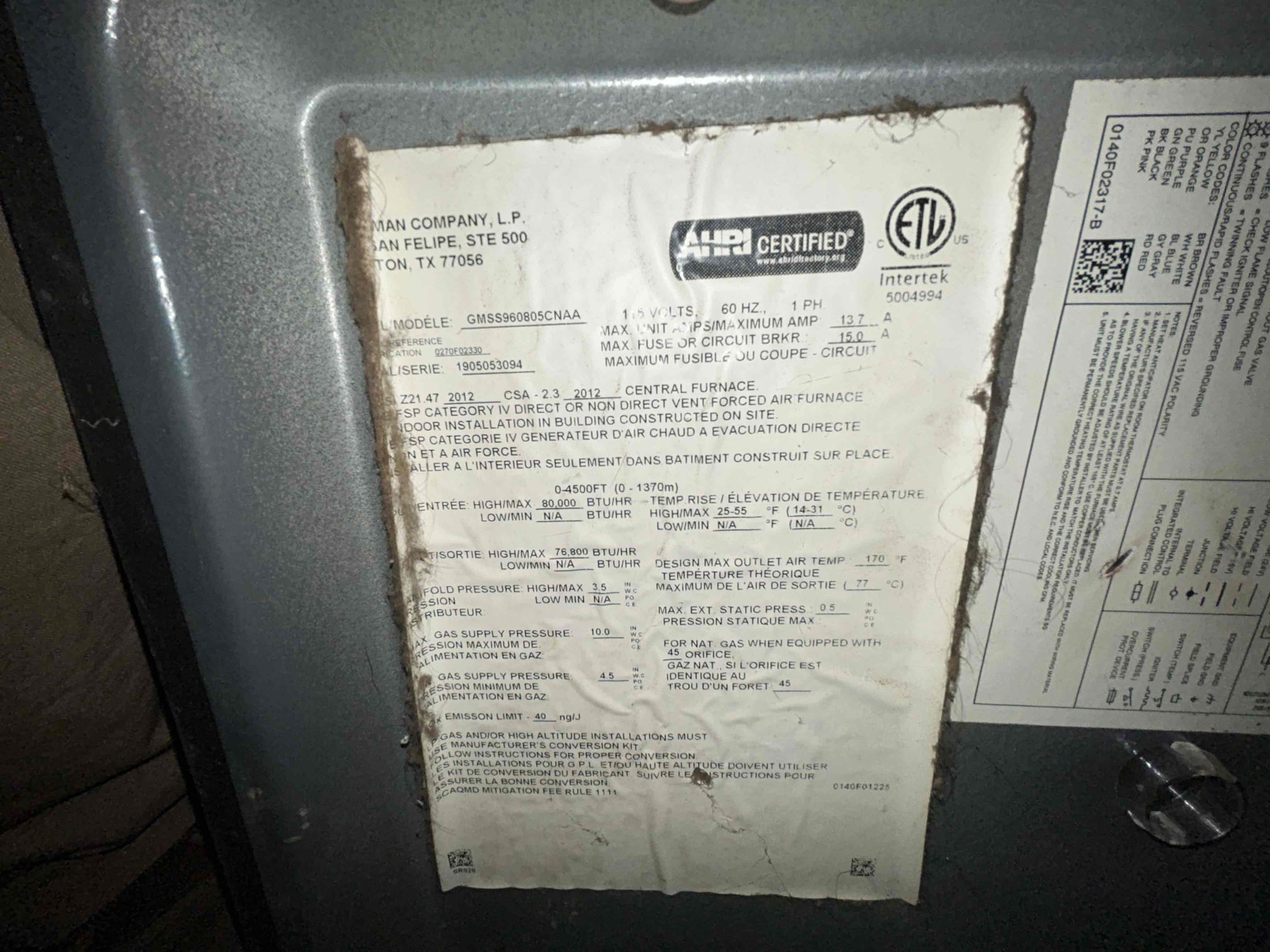 I completed a no-heat call on a three-year-old Goodman furnace. Upon inspection, I found that the gas valve relay was clicking and sticking. To resolve the issue, I replaced the gas valve relay and tested the furnace. The furnace is now heating properly.