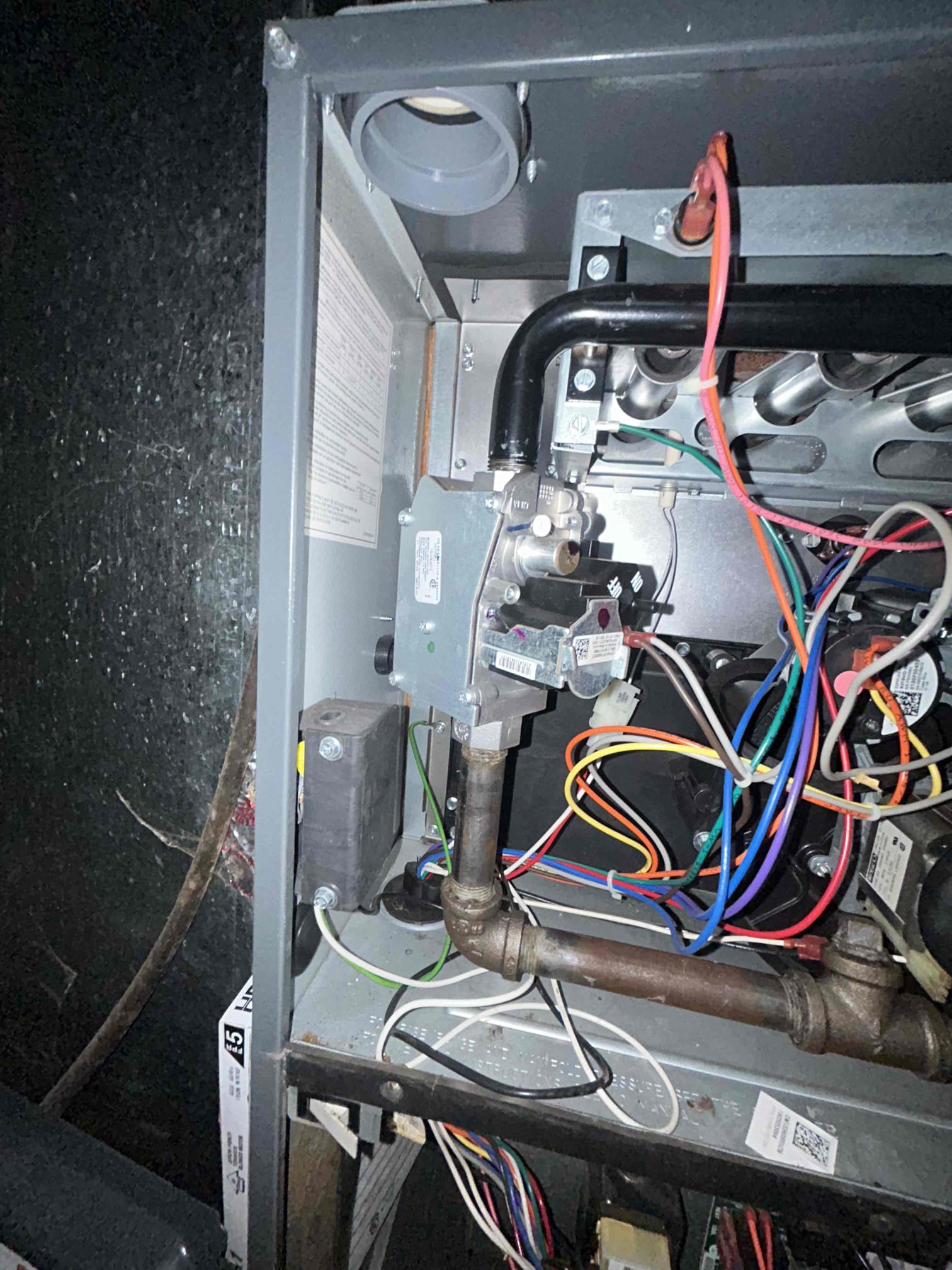 I completed a no-heat call on a three-year-old Goodman furnace. Upon inspection, I found that the gas valve relay was clicking and sticking. To resolve the issue, I replaced the gas valve relay and tested the furnace. The furnace is now heating properly.