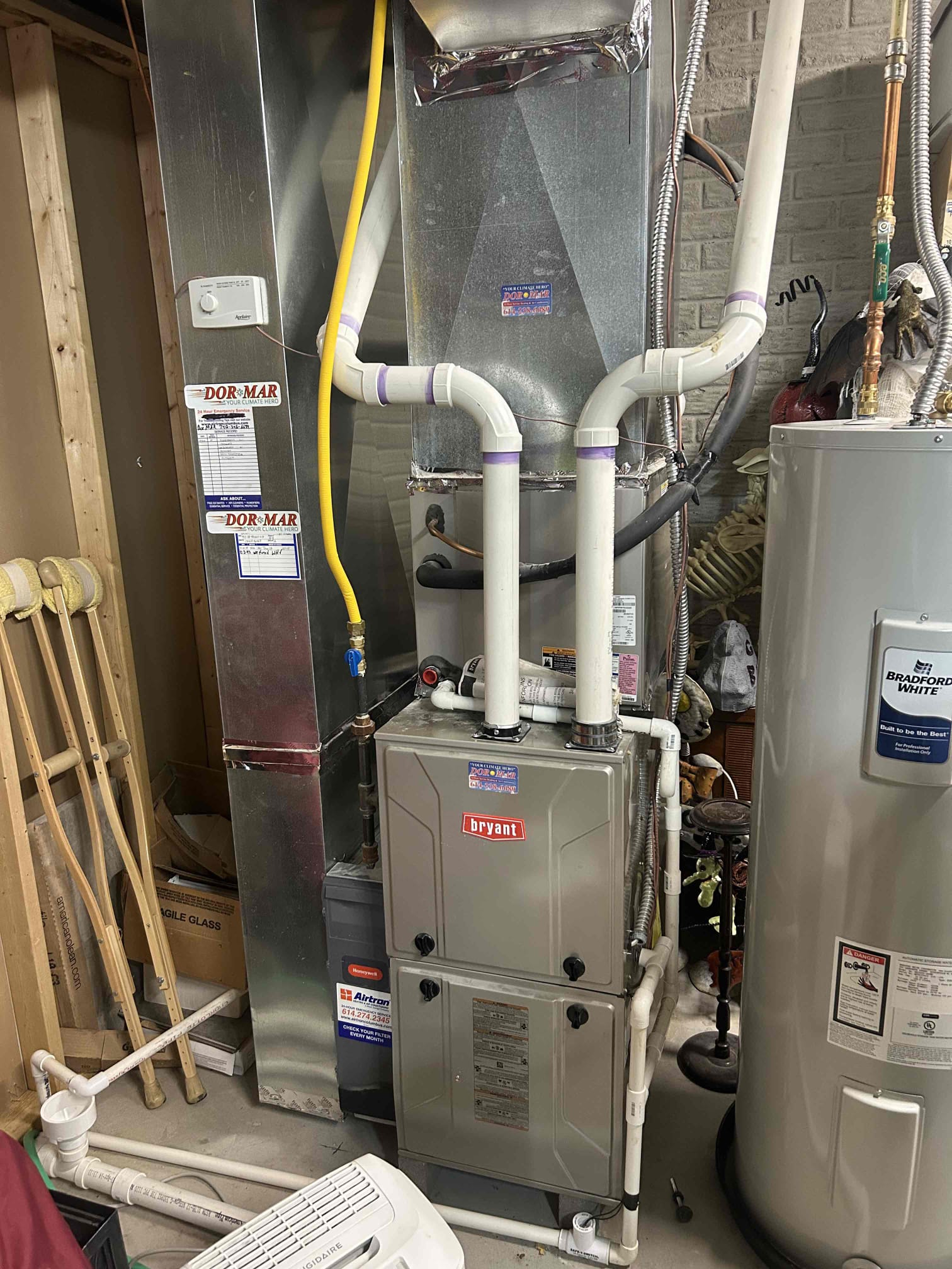 I am a skilled professional that works for a Dor-Mar Heating & Air Conditioning company. I recently completed a furnace maintenance job for a customer. I performed a thorough maintenance check on the furnace, including cleaning the burners, checking the thermostat, and replacing the air filter. I also completed a maintenance checklist for the furnace.