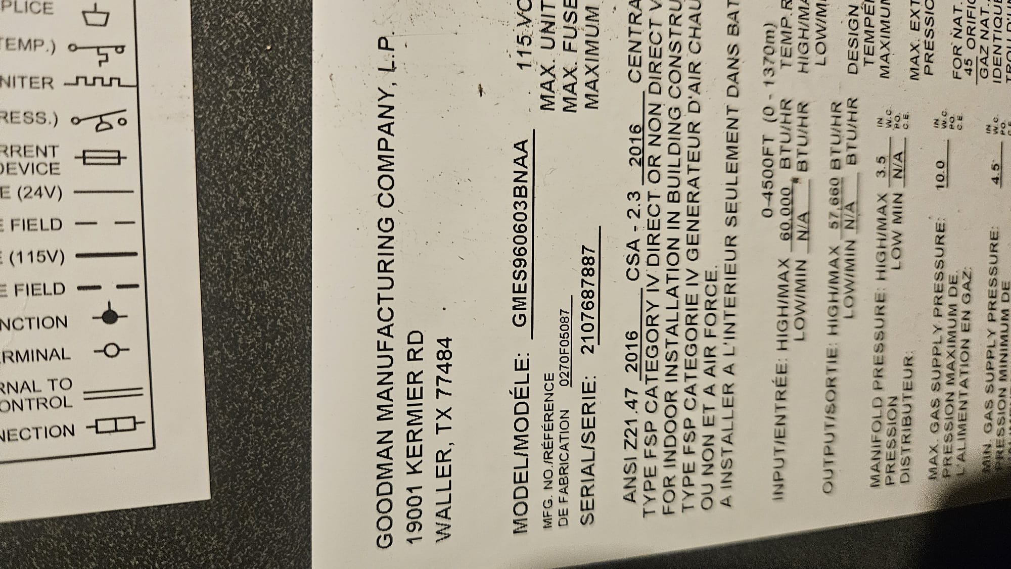 The furnace was not working when I arrived. The customer stated that the fuse had blown overnight. I was unable to find any shorts in the wiring or recreate the issue. The control board does have slight corrosion which may be causing the issue. I ordered a new control board and will install it when it arrives.