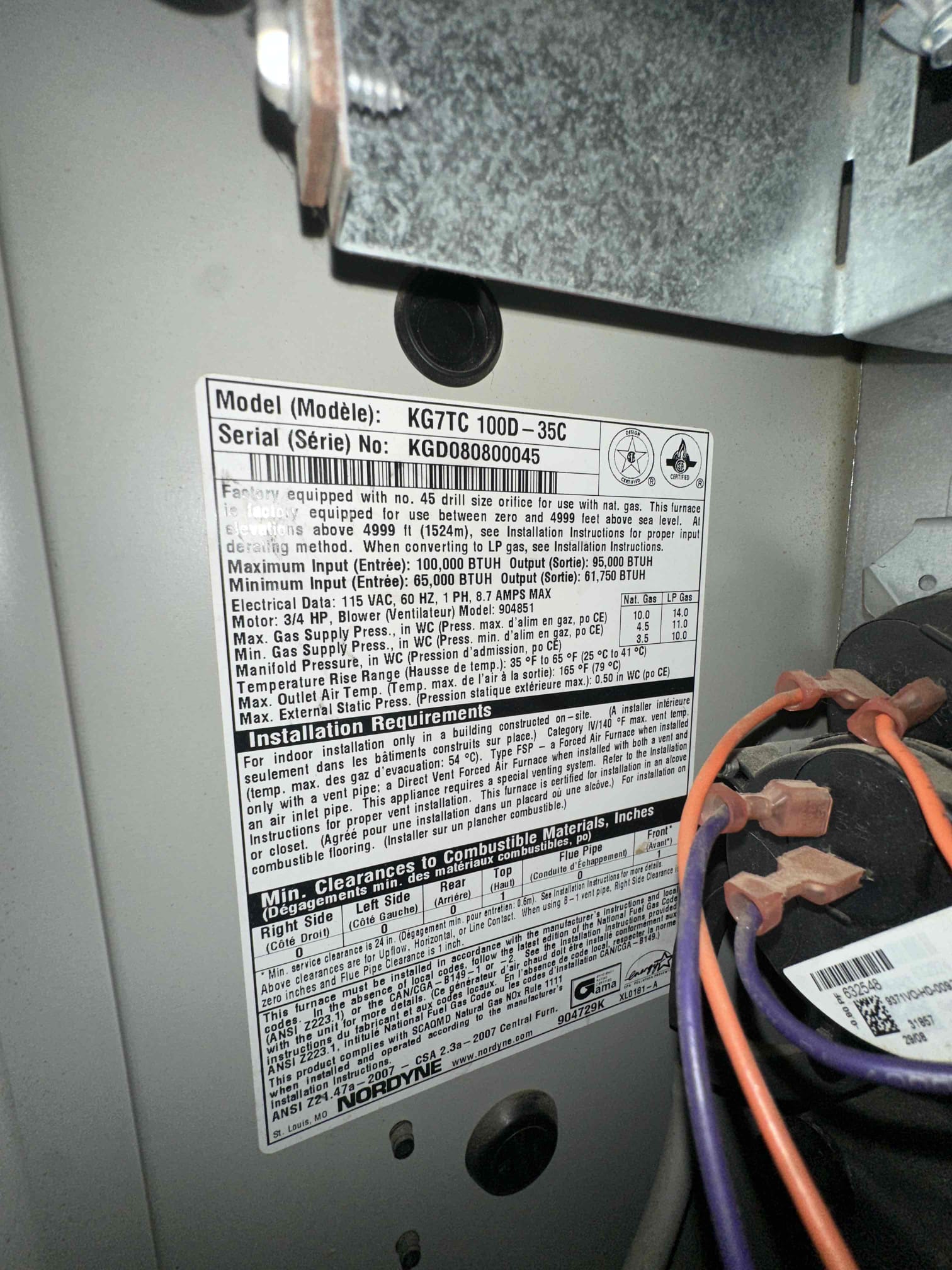 I was called to a home to replace a furnace that was oversized and needed to be replaced. The old furnace was removed, and the new furnace was installed. The new furnace was tested and found to be working properly.