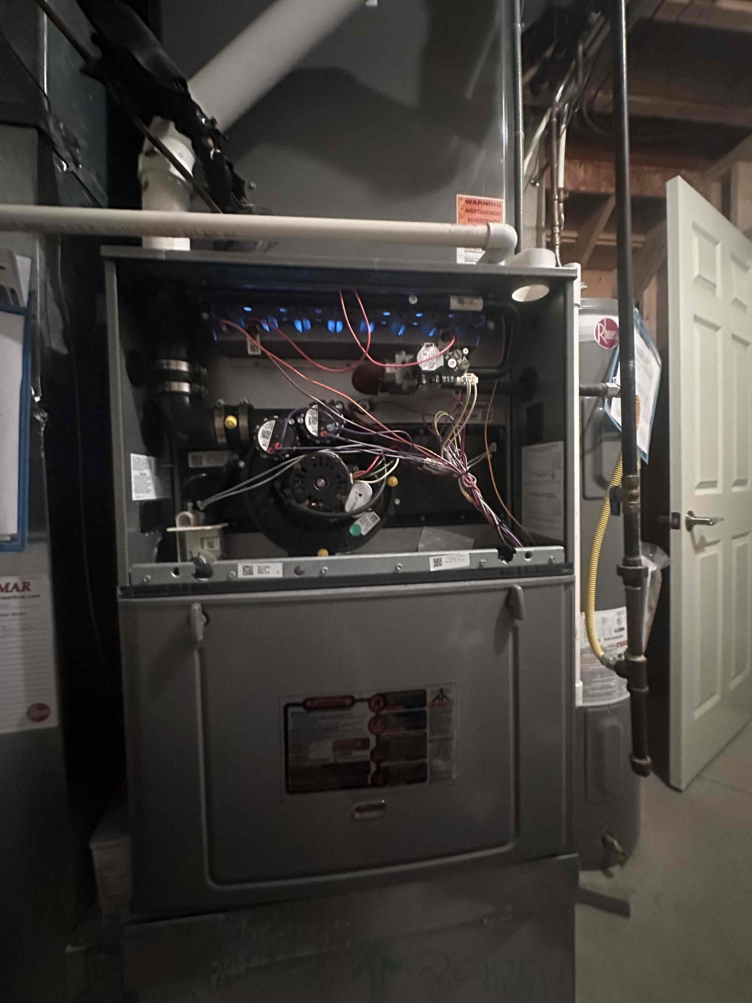 The furnace was running smoothly, with no issues. It was ready for the winter season.