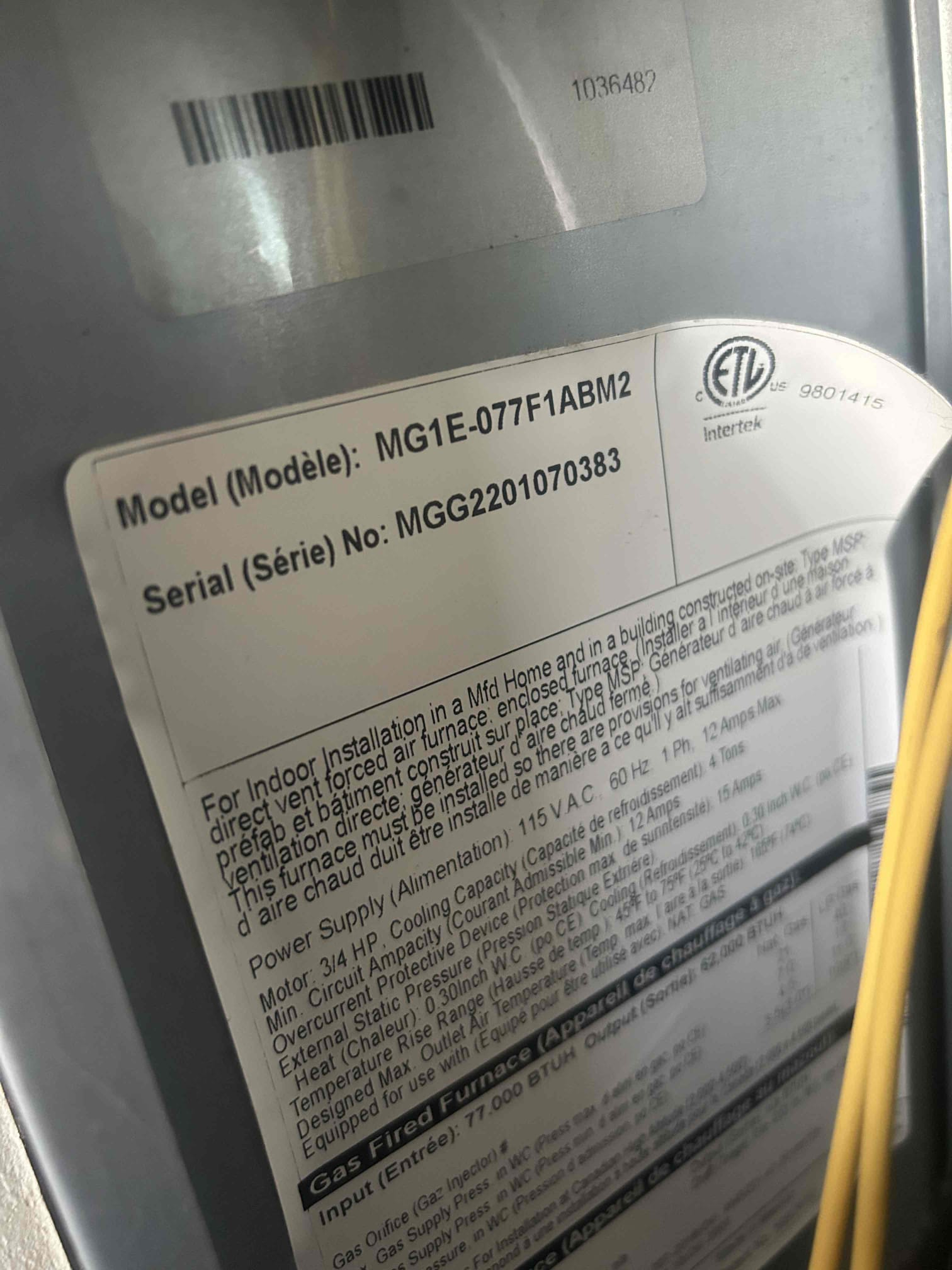 POF warranty igniter 