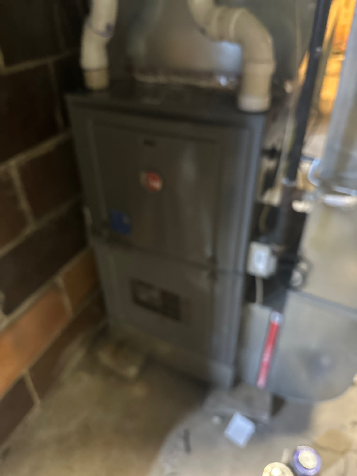 Installed furnace 