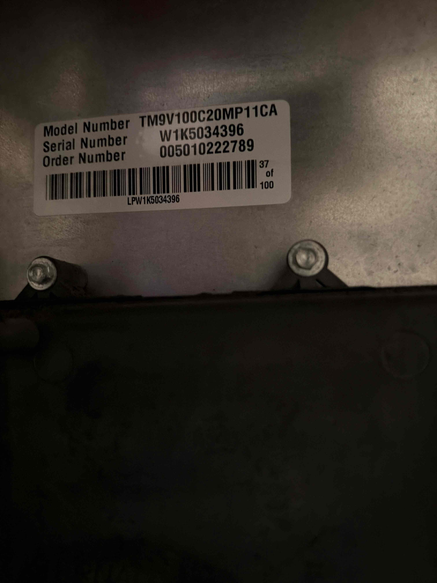 Heat exchanger is cracked. Need to order a heat exchanger. Customer says it is under warranty. I already filled out the parts order form see pictures.