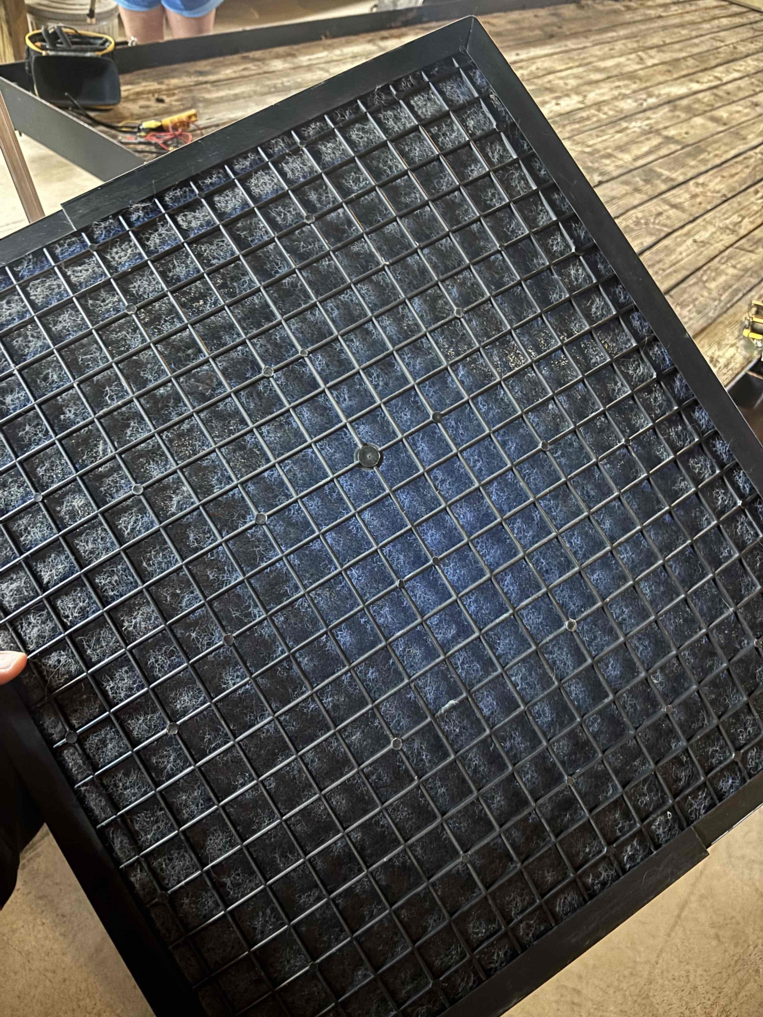 Upon arrival unit was running as should performed maintenance on heat pump air handler inspected blower and amp draw. Outdoor unit running as should fan and compressor amp draw in range per manufacturer 