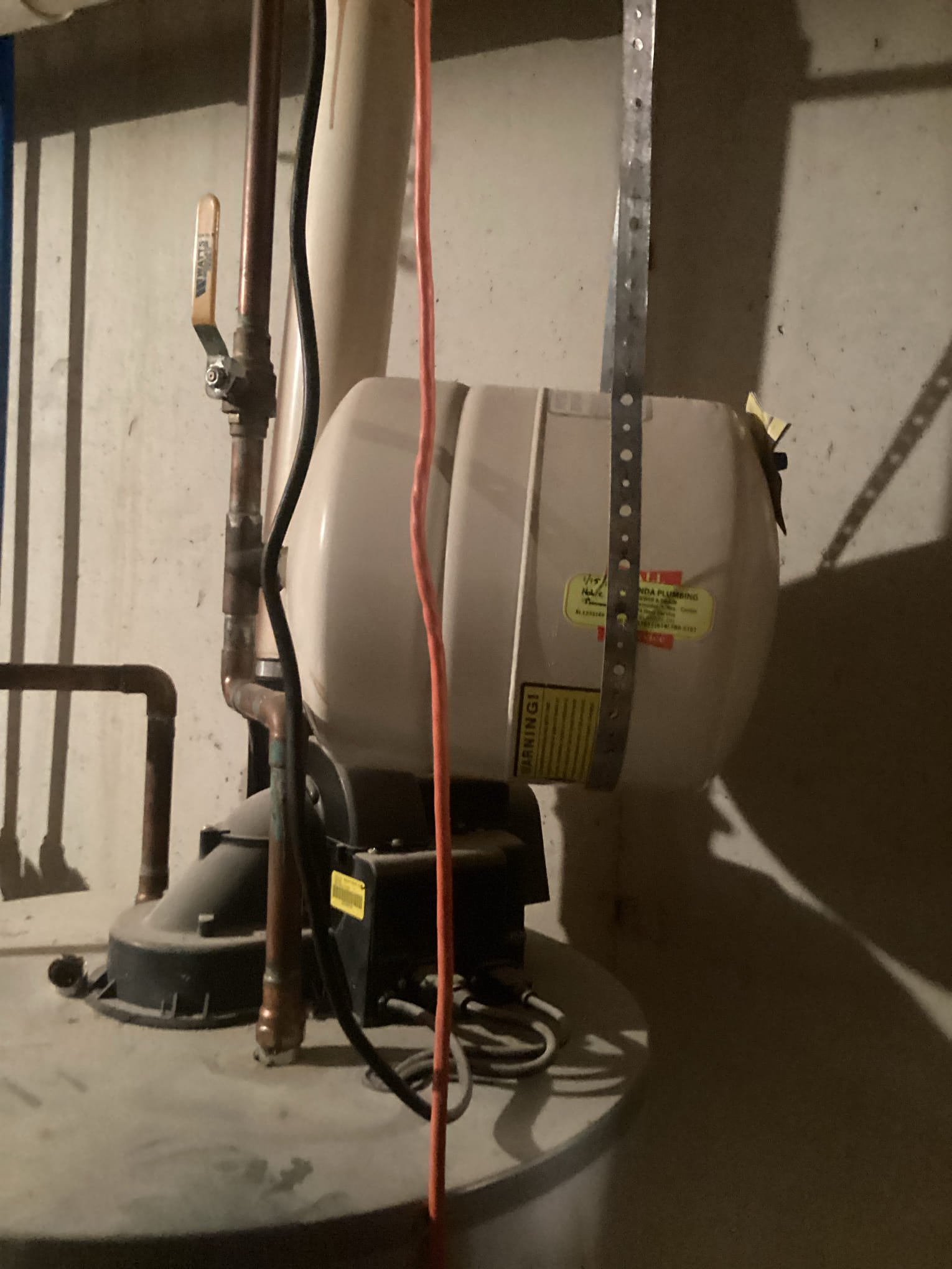 80 gallon Bradford white power vent. Flush and check