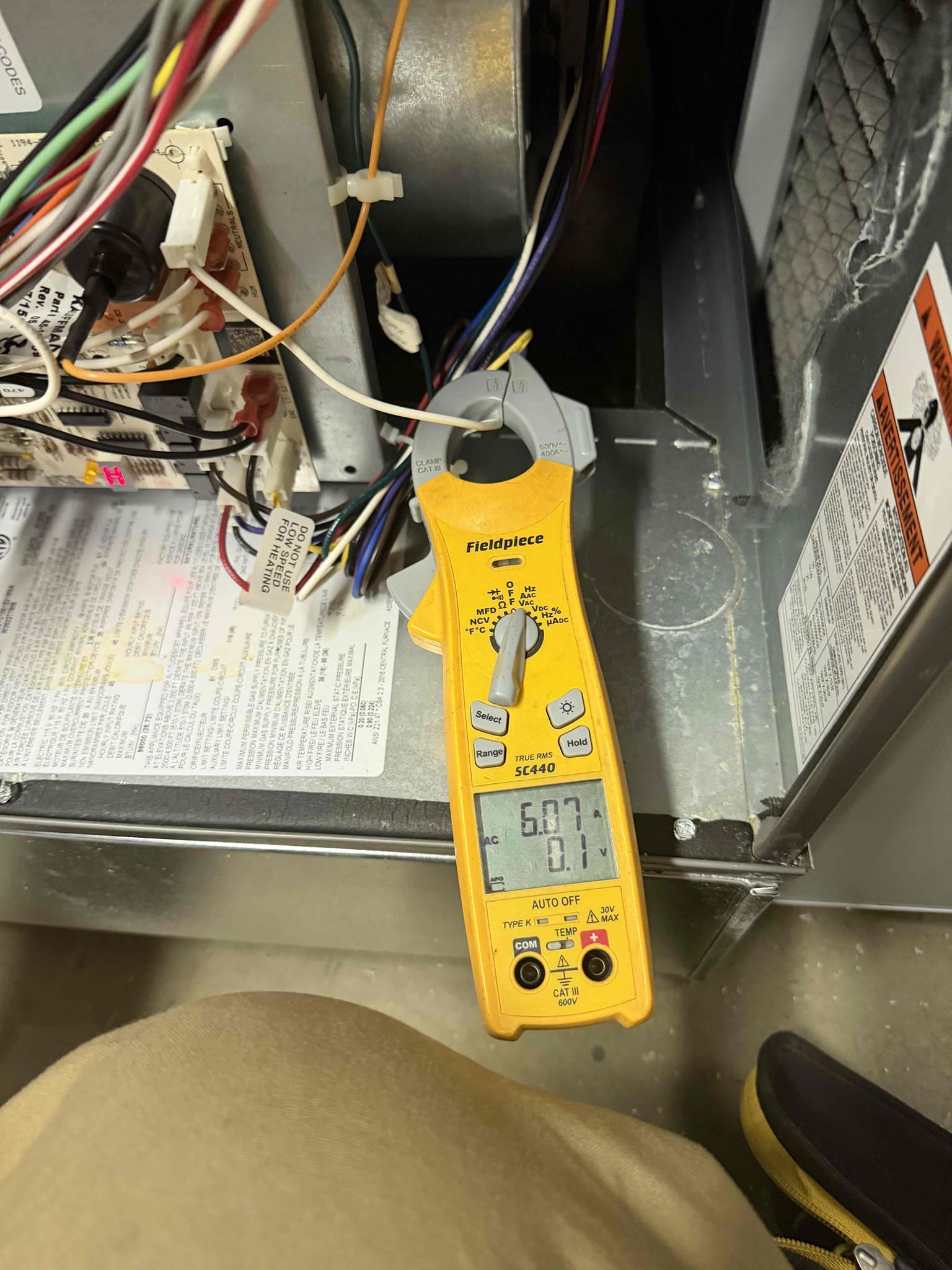 Performed an annual furnace maintenance, checked your flame sensor and cleaned it off due to carbon buildup, checked your air filter and found it to be dirty, offered replacement and client accepted. System was pulling good amperage across both the indoor blower motor and the indoor inducer motor, ensuring clean operation with no immediate cause for concern. System had a good heat rise and was operating well at the time of this maintenance