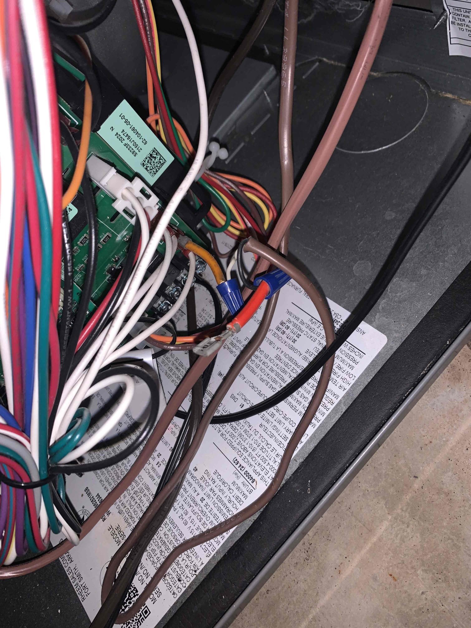 Checked for gas leaks on all fittings going to furnace and water heater. Found no signs of gas leak. Customer also asked about humidifier. Found humidifier to not be wired up correctly. Fixed wires and humidifier is running 