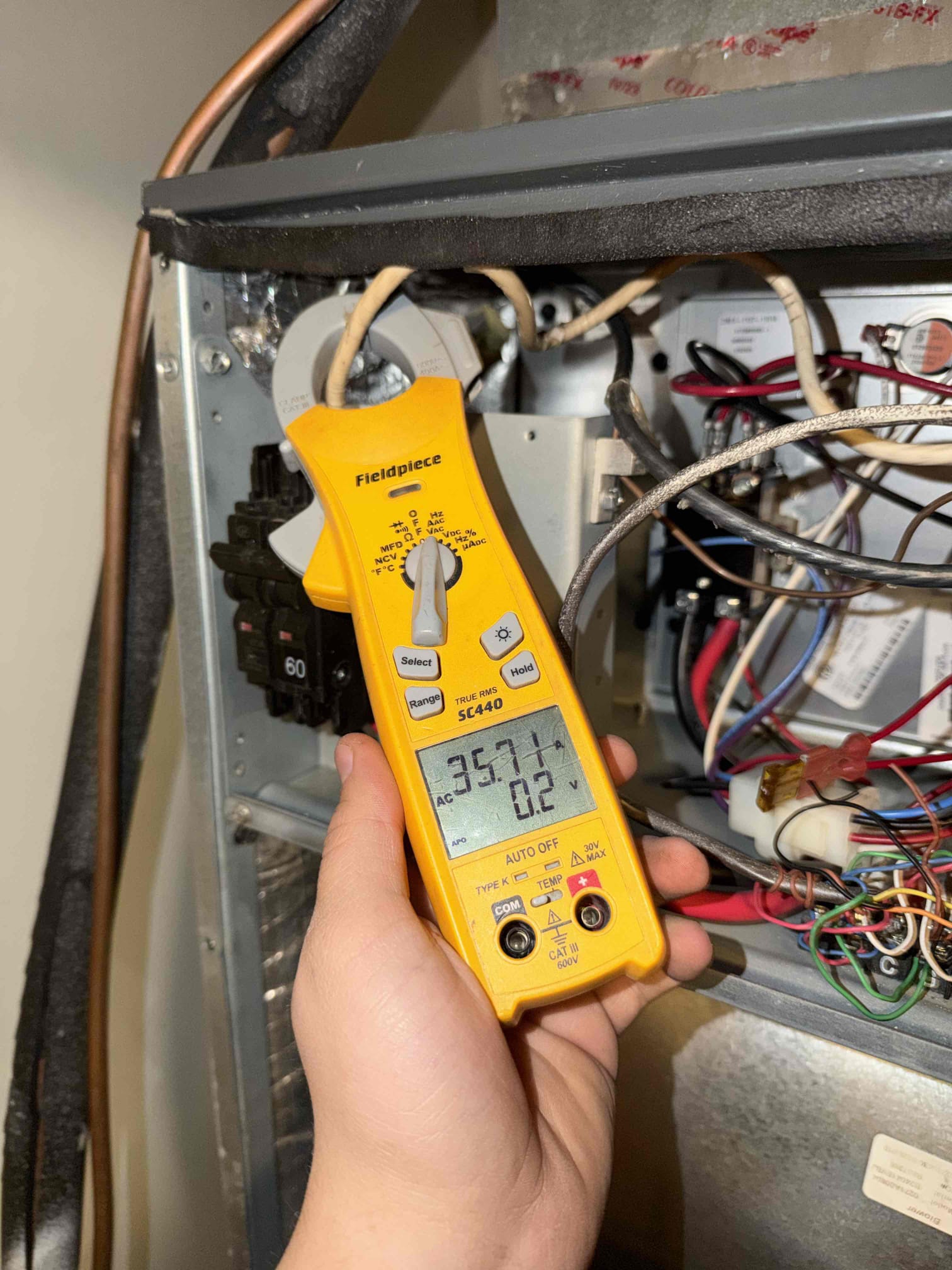 Showed up to find system operational, spoke with client about what was going on. Client stated that when it’s super cold outside, the heat pump outside will blow out cool air, inspected air filter and found an air filter to be extremely dirty. Heat pumps traditionally do not keep up well in extremely cold weather, which is why they have emergency heat, recommended client to keep emergency heat on while it was super cold outside, and when it begins to warm back up to turn the system back onto regular heat. Tried to call multiple different people to get someone out there to replace the air filter, no one answered any of the phone calls, system needs an air filter put in it and I did not carry one on my truck for that size.