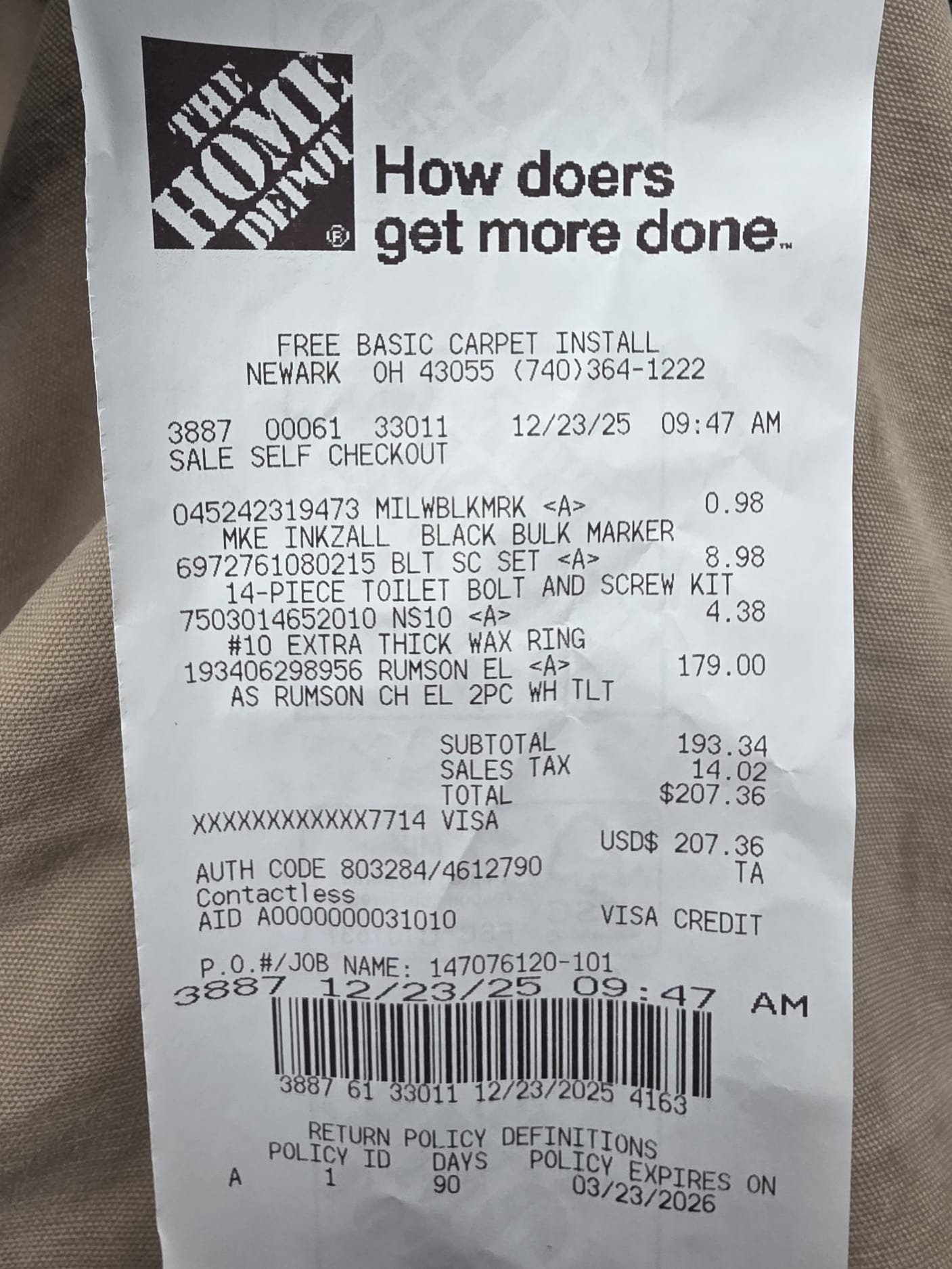 This estimate is to install new toilet supplied by us. The this toilet will be ada height and elongated. If the flange will need repair , that will be an additional cost. Anything beyond this scope of work will be a change order.
