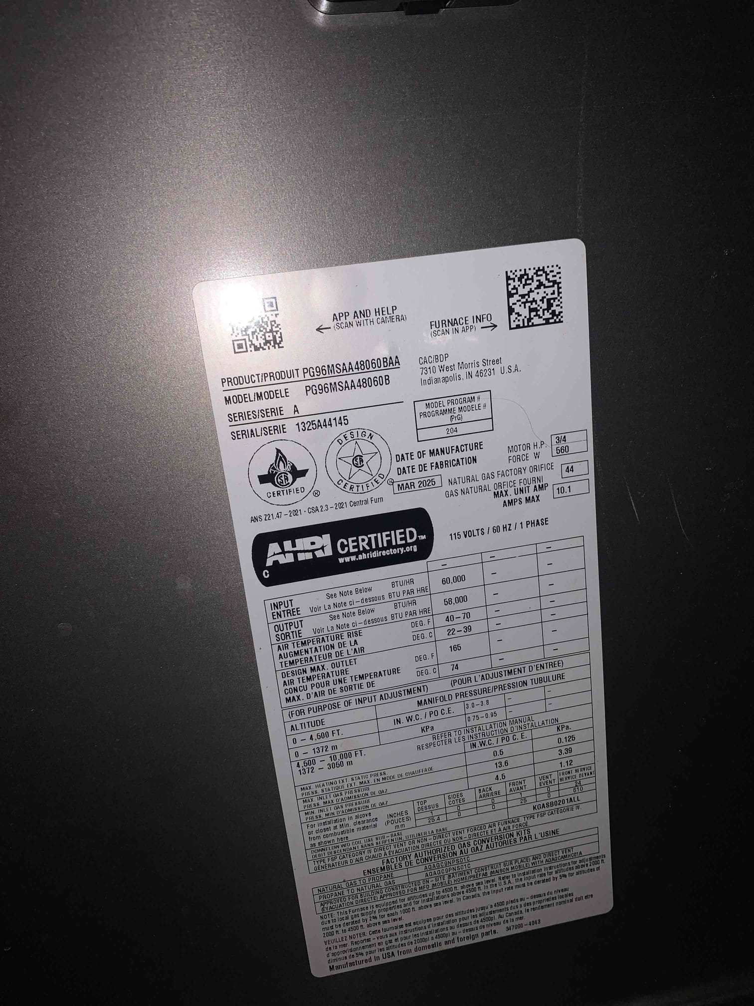 Unit not heating. System was tripped out on main limit fault. Found problem to be blower motor not running. Checked voltage had 120 going to blower. Had 5 amps going to blower on low voltage. Put in parts order form for new blower motor and circuit board. Customer also has no spot for filter on unit. Says old system had a spot but after we installed new furnace there isn’t one. 