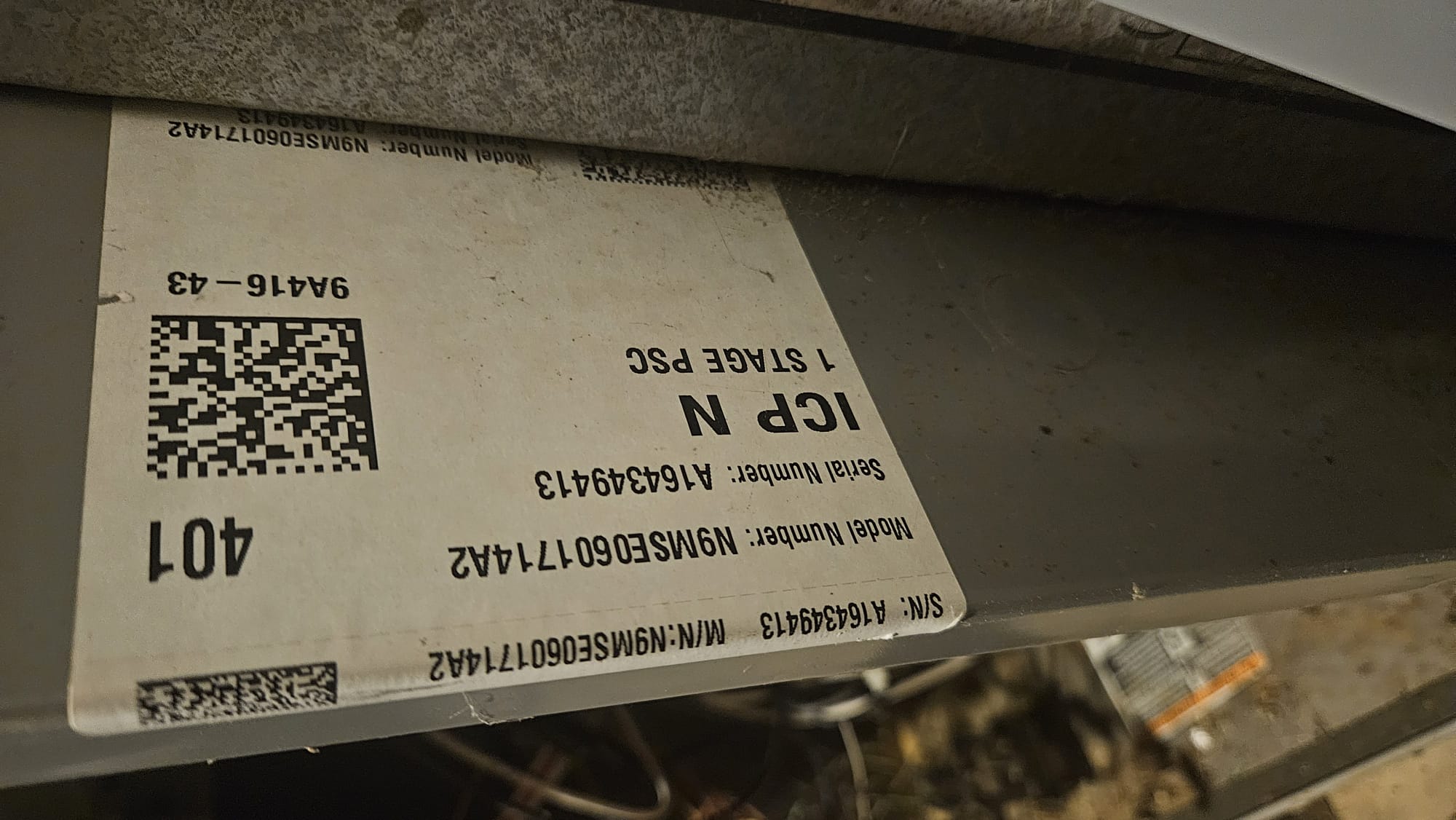 Heat exchanger is cracked and will need replaced. 
Parts request filled. 