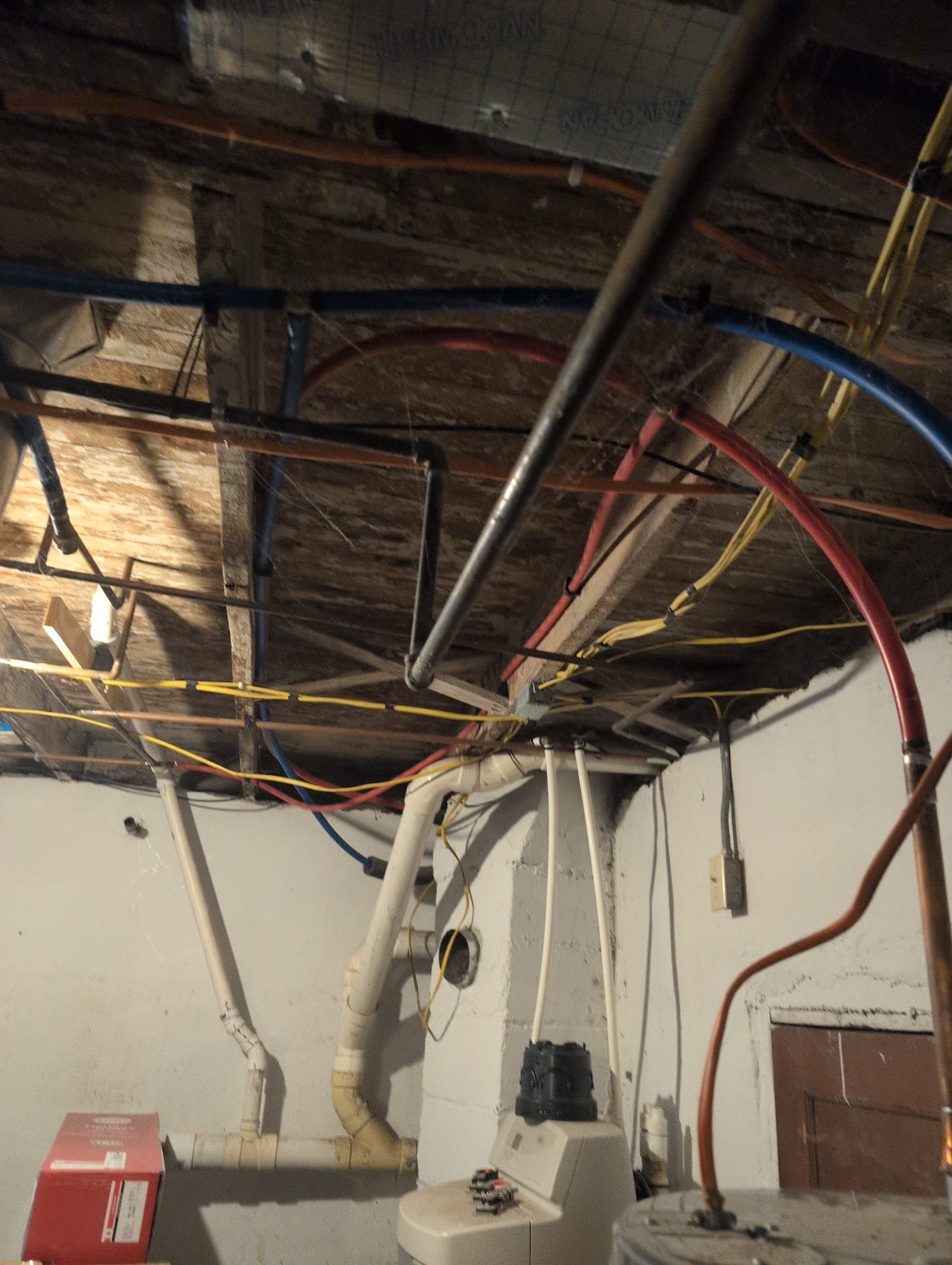 * client had us out today for an estimate to do a tankless. 
* We are out here earlier today to inspect an electric water heater. 
* We gave an estimate for a tankless clients going through finance, I took a video of where we would put the tankless.