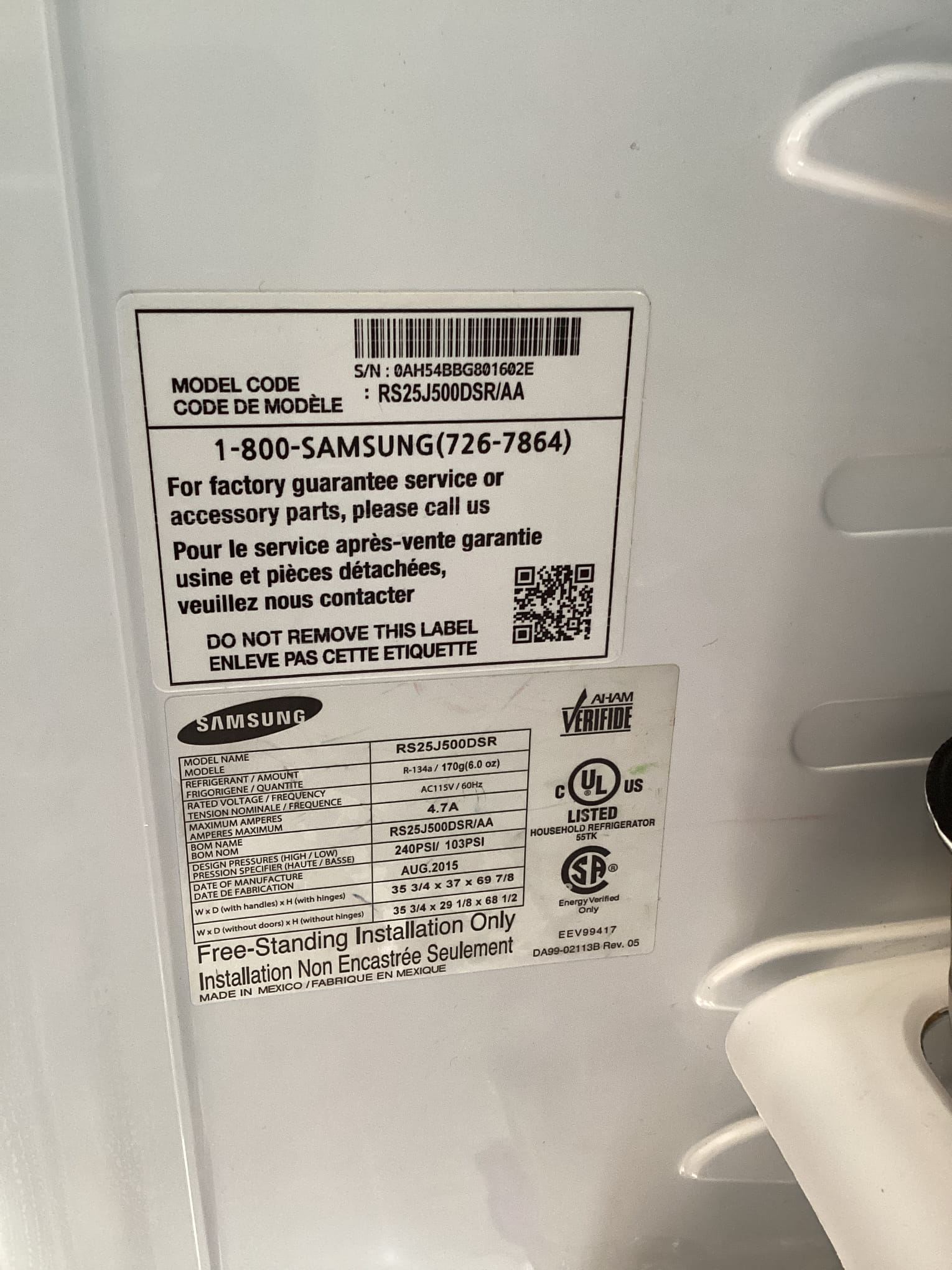 Cleared defrost drain. Removed icr