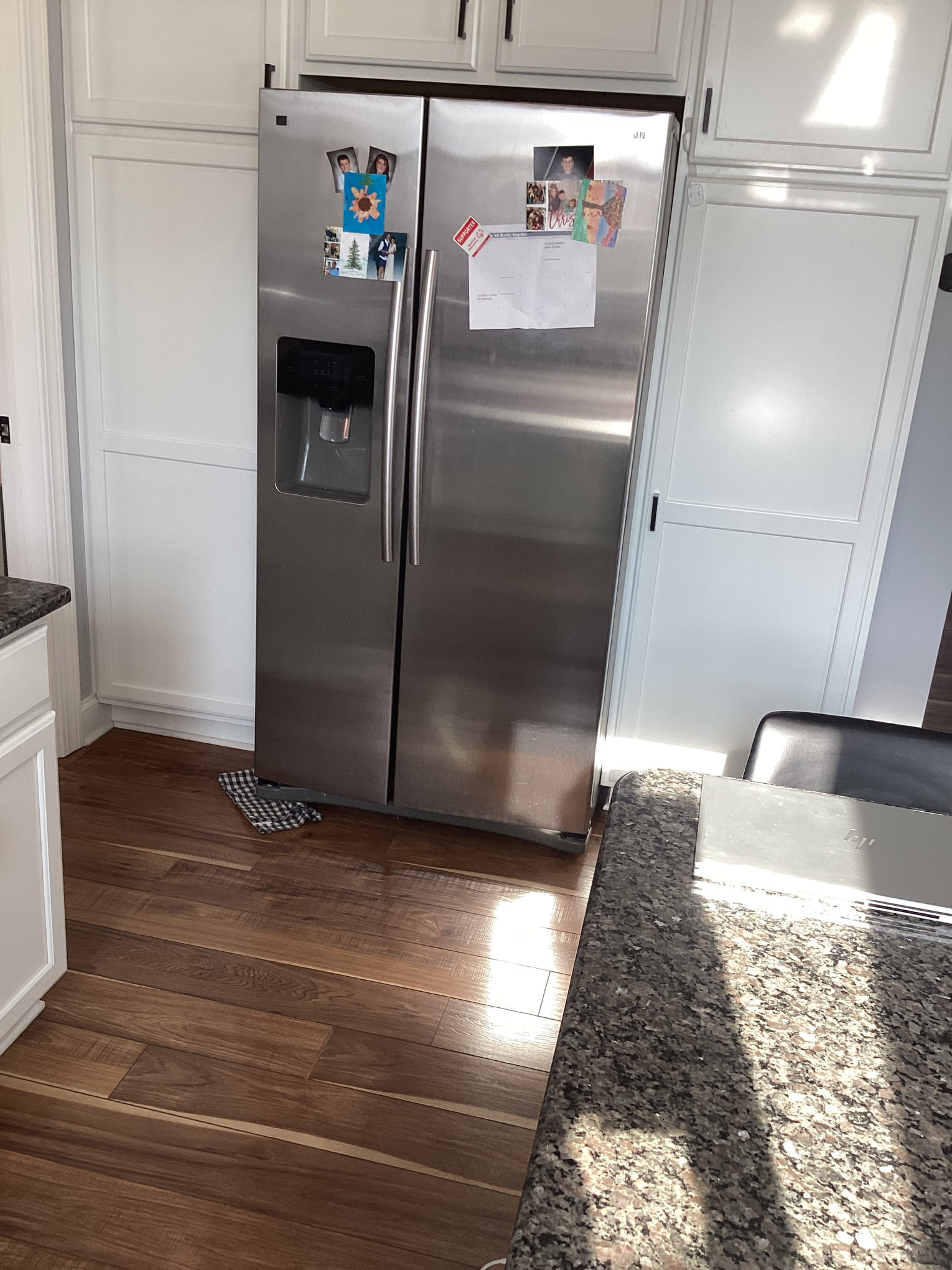 Cleared defrost drain. Removed icr