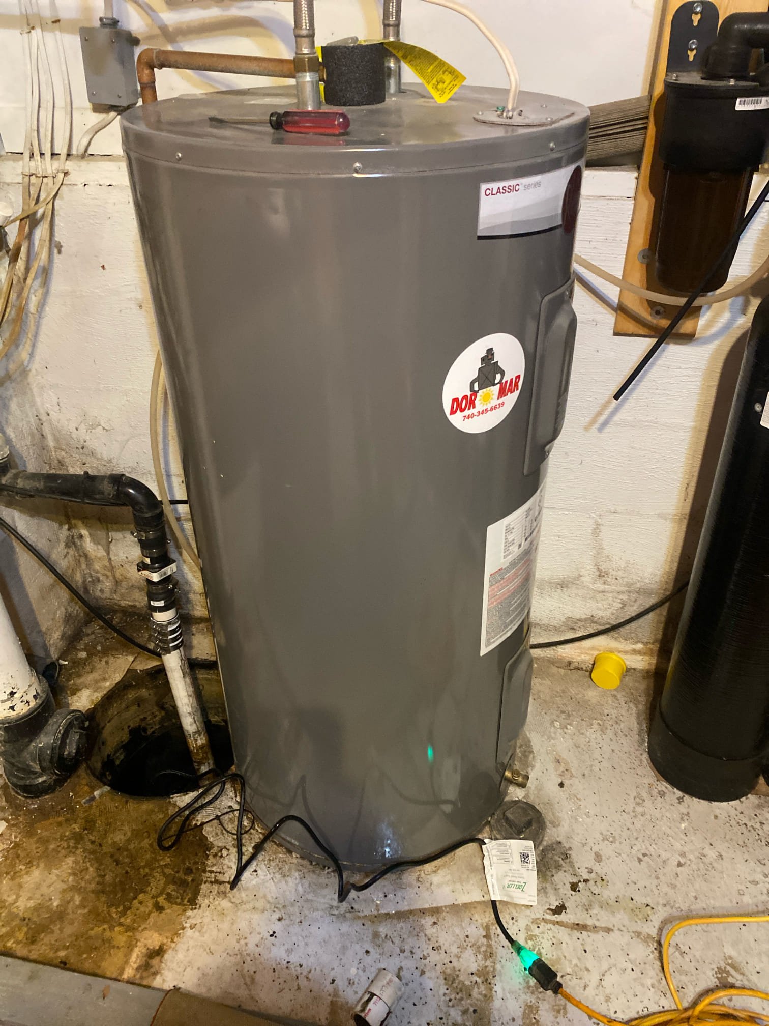 This price covers the change out of a sump pump and check valve 