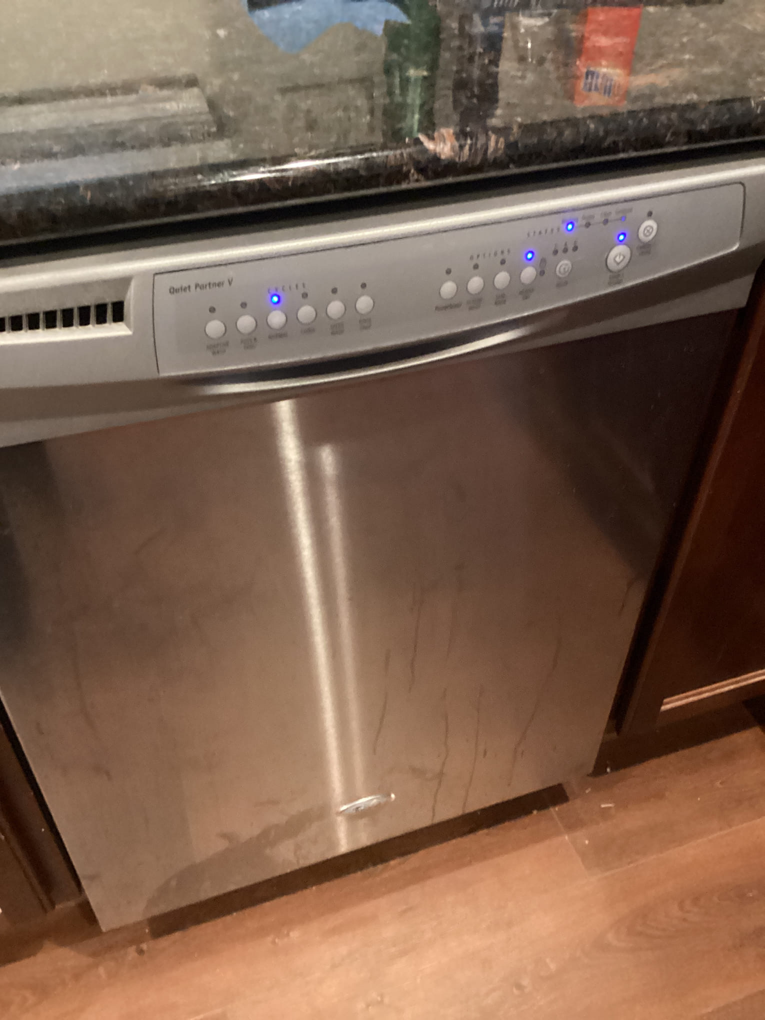 Bottom door gasket is warped and leaking