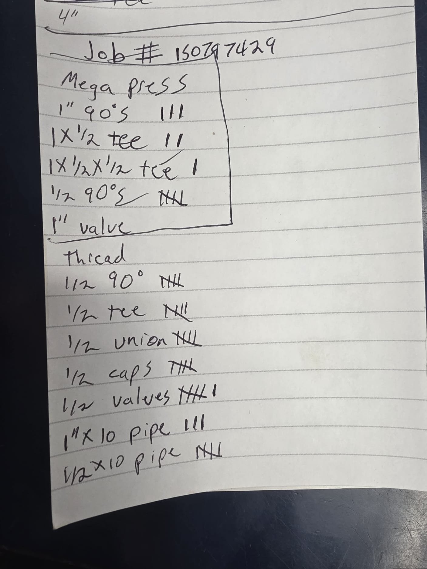 The work performed includes the replacement of the existing gas line in the basement. A new gas line has been installed, extending to each water heater and furnace, including provisions for an exterior grill. The existing line connecting to the fireplace has been capped. All installations utilized black iron pipe, and isolation valves have been incorporated for each appliance. Upon completion of the work, a pressure test will be conducted to ensure the system is leak-free. Any additional work required beyond this scope will necessitate a written change order.
