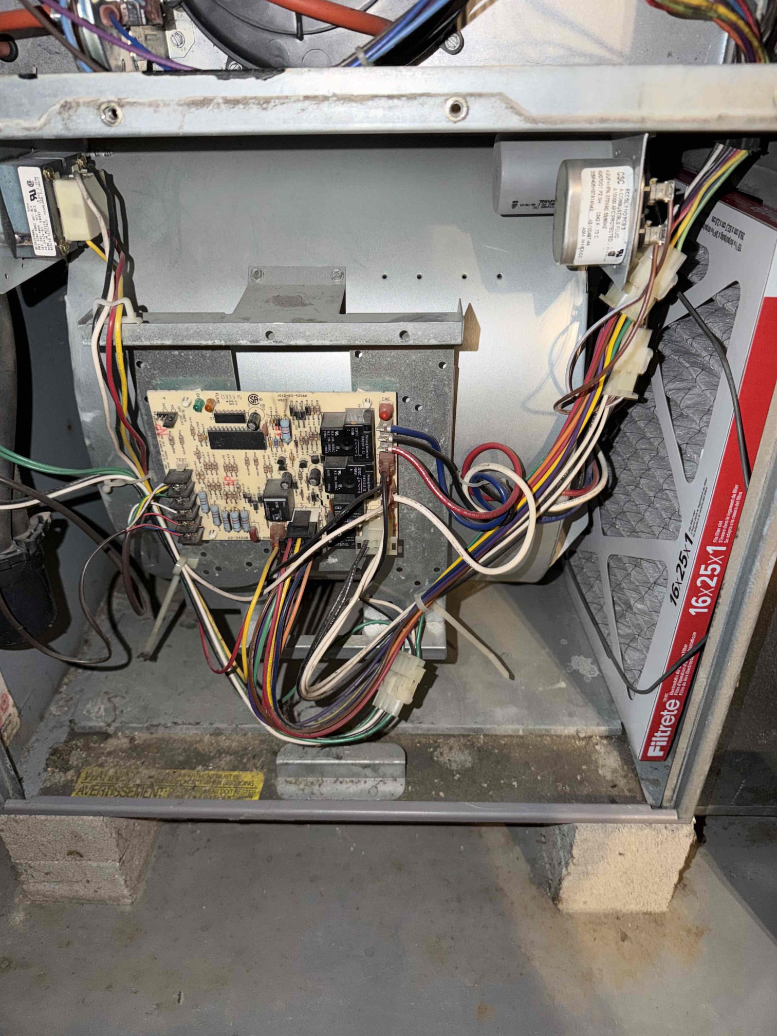 Completed our annual furnace maintenance, due to systems age we wanted to be thrown in heat exchanger inspection. With the heat exchanger inspection we found minimal rust and minimal concerns. We checked amperage across your inducer motor and your blower motor and readings came out to indicate optimal performance. We checked your flame sensor and cleared off the carbon buildup. We checked your air filter in our recommending within these next weeks, swapping out your air filter to prevent your furnace from overheating. At this time, we have no concerns with the way your system is operating. 