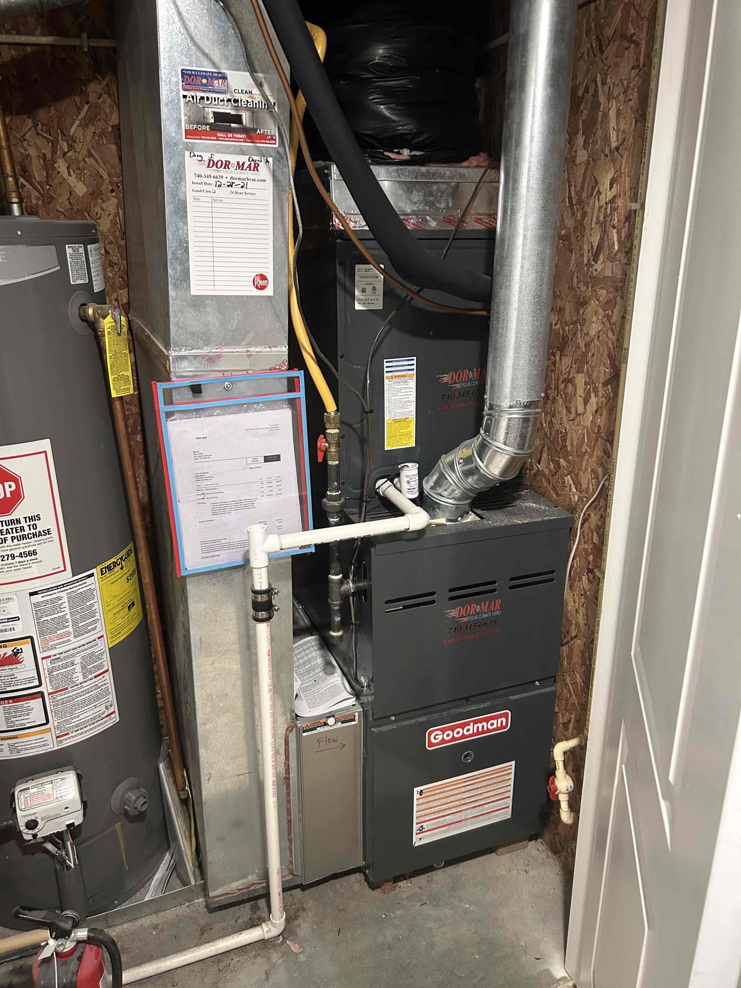 Furnace maintenance: sold duct cleaning 
