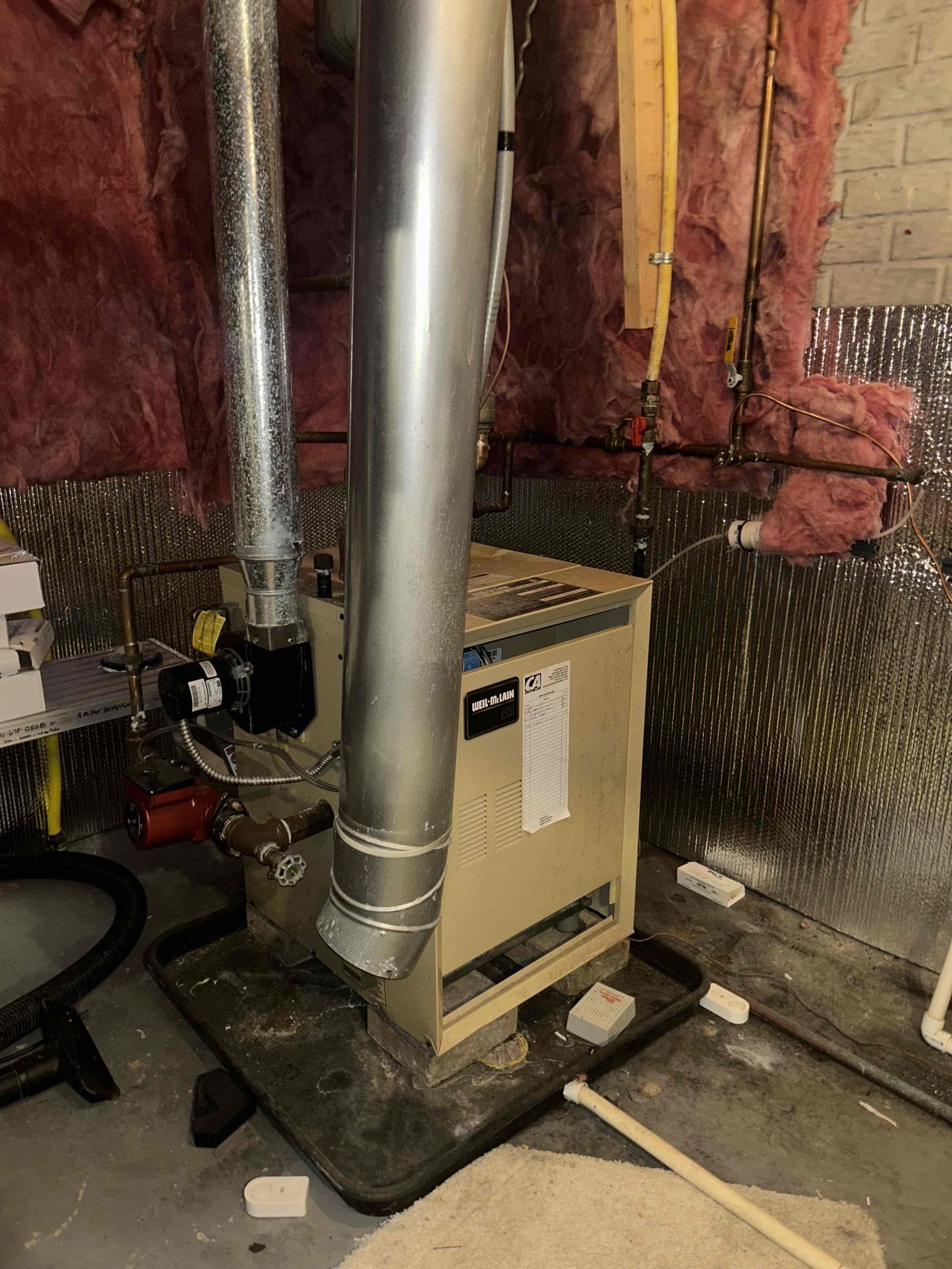 POF expansion tank. Needs repipe but going to take care of expansion tank alone outside of warranty. Please send a plumber with 3/4 press jaws  