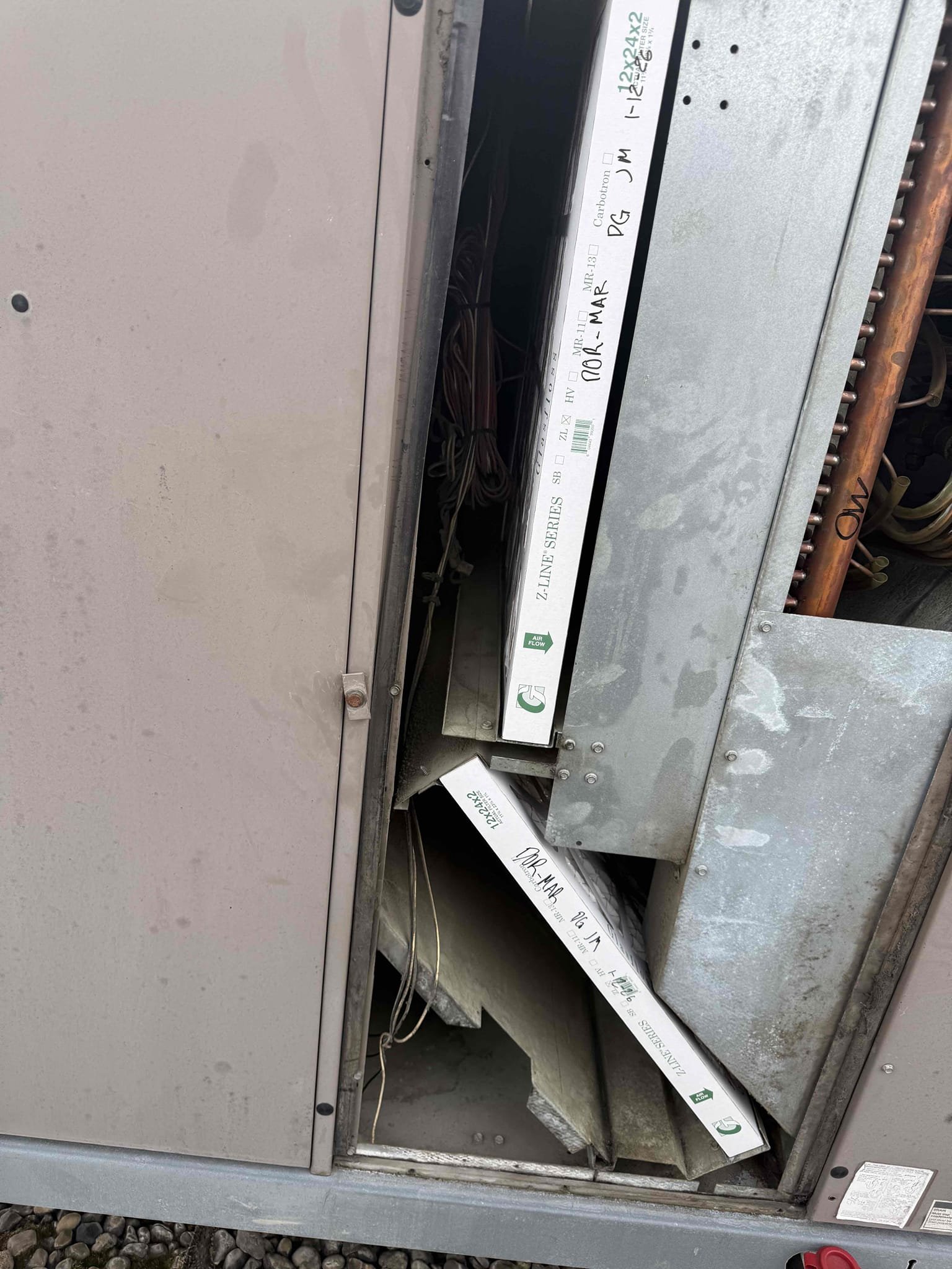 Complete filter change on 1/4