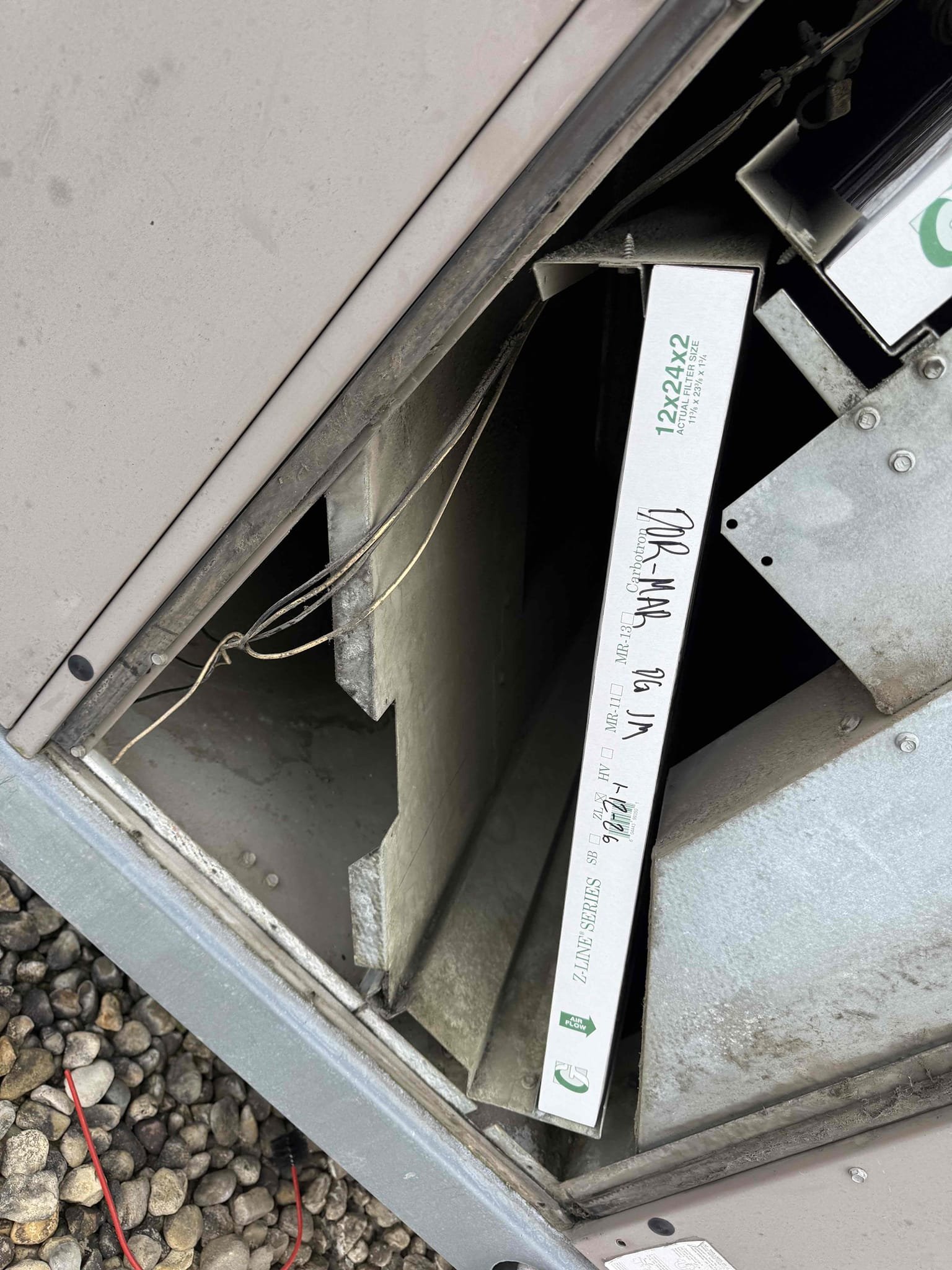 Complete filter change on 1/4