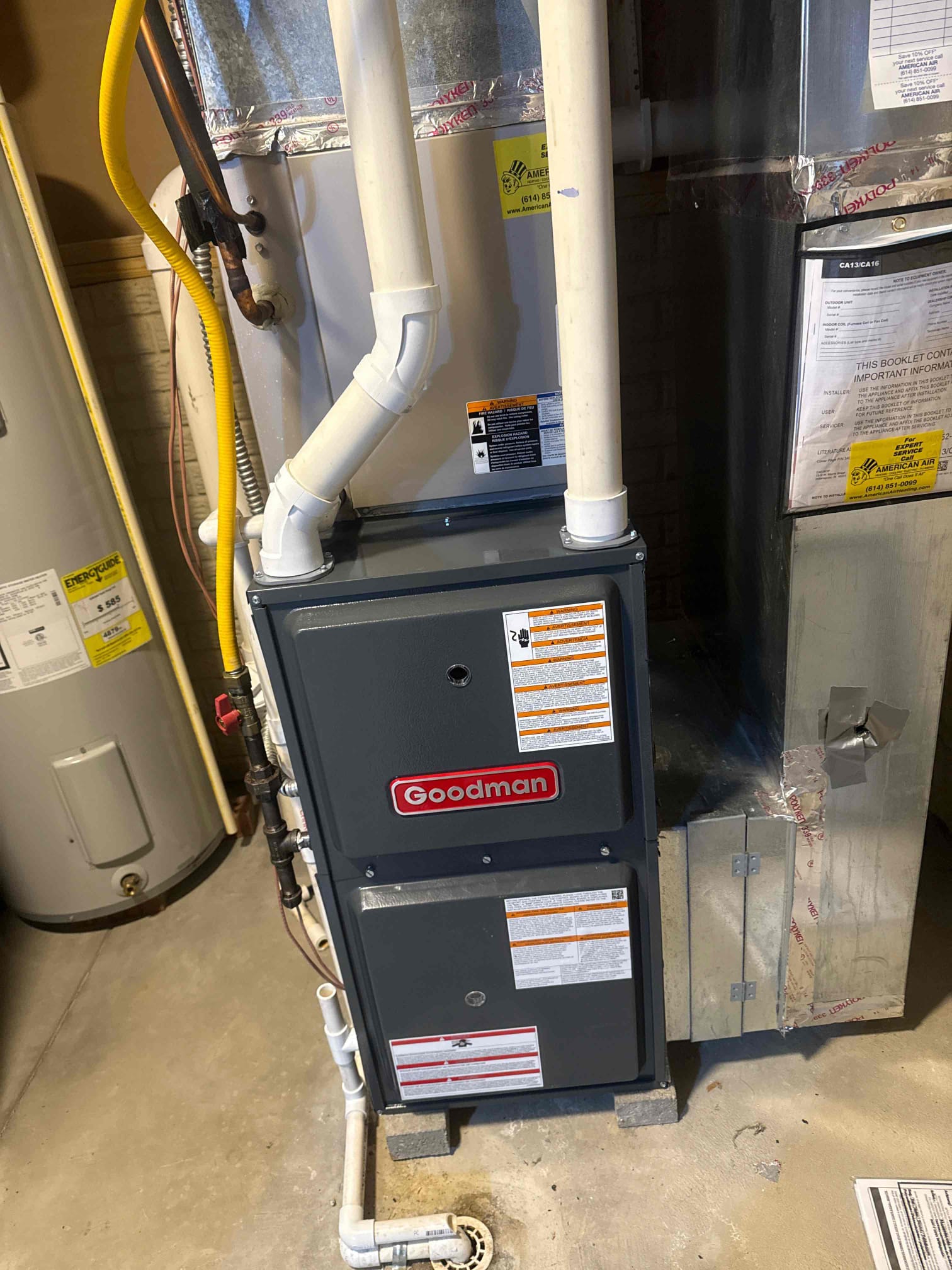 New install of a furnace