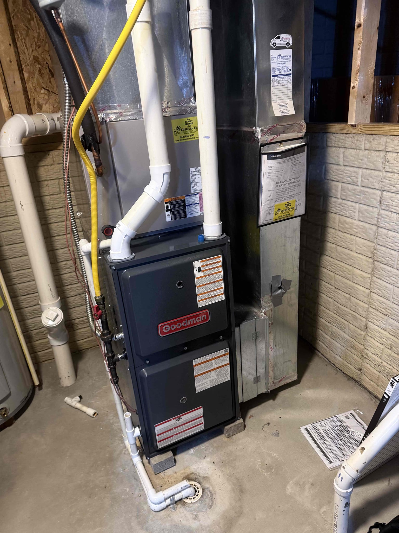 New install of a furnace