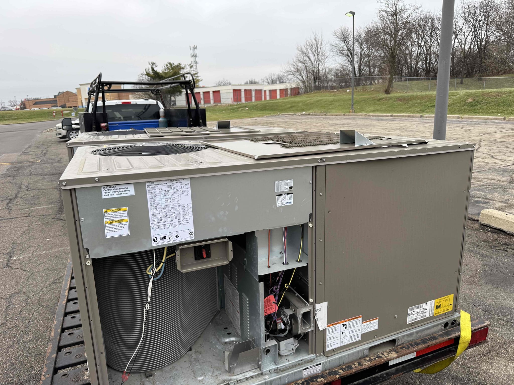 this is a estimate to swap out to customer provided package units. This will include all labor and material to complete the job.we will hook to current electrical, gas and thermostat.  If you would like to have this done please accept the estimate and we will get this scheduled. Thanks Ron
Install complete