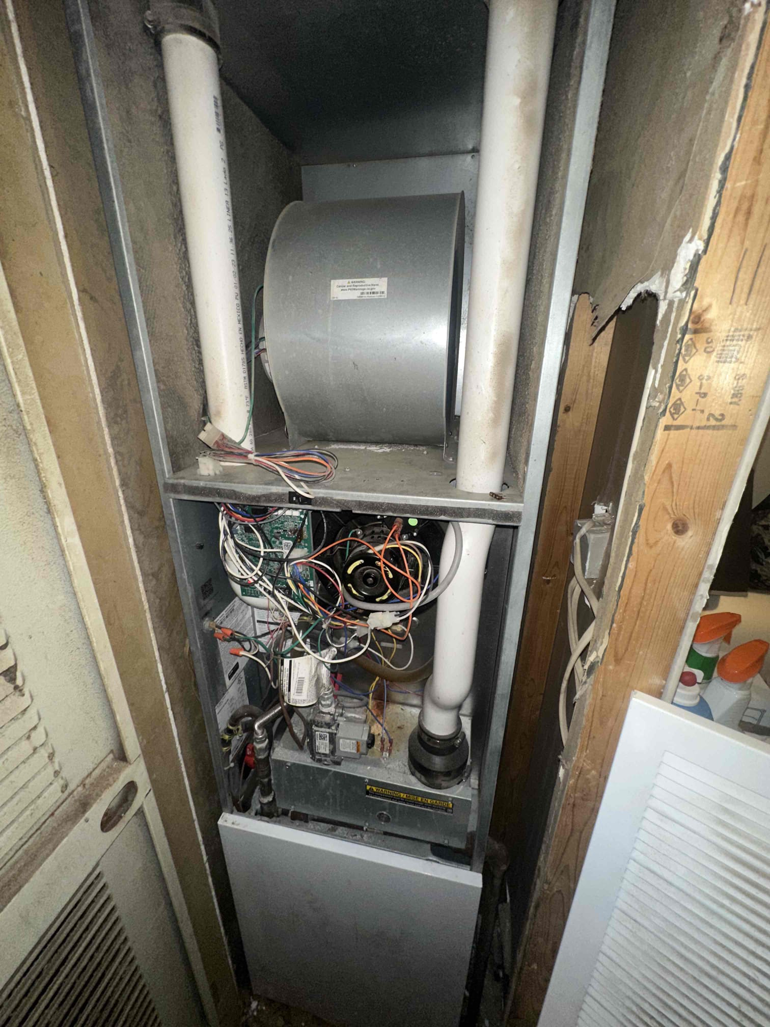 Upon inspection, the furnace was found to be in excellent condition. I began by checking the thermostat settings and ensuring they were correctly configured for optimal performance. Next, I examined the air filters, replacing them with high-quality ones to ensure efficient airflow. I then inspected the burners and heat exchanger for any signs of wear or damage, finding none. Lubricating the moving parts and cleaning the blower assembly helped maintain peak efficiency. Finally, I tested the furnace's operation, confirming that it was running smoothly and quietly. With all components in perfect working order, the furnace is now ready to provide reliable heating for the upcoming season.