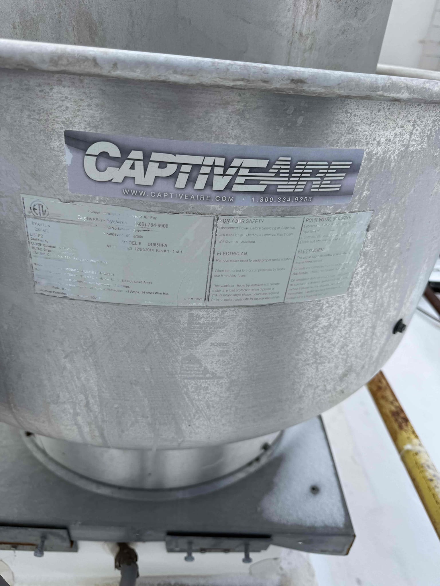 Upon inspection, the kitchen fan was heavily coated with grease, obstructing its functionality. To address this, we carefully disassembled the hood vent to access the fan. Each component was meticulously cleaned, ensuring all grease and debris were removed. The fan blades and motor were inspected for any damage and cleaned thoroughly. After reassembly, the fan was tested to confirm optimal performance. An estimate for this comprehensive cleaning service is being provided.