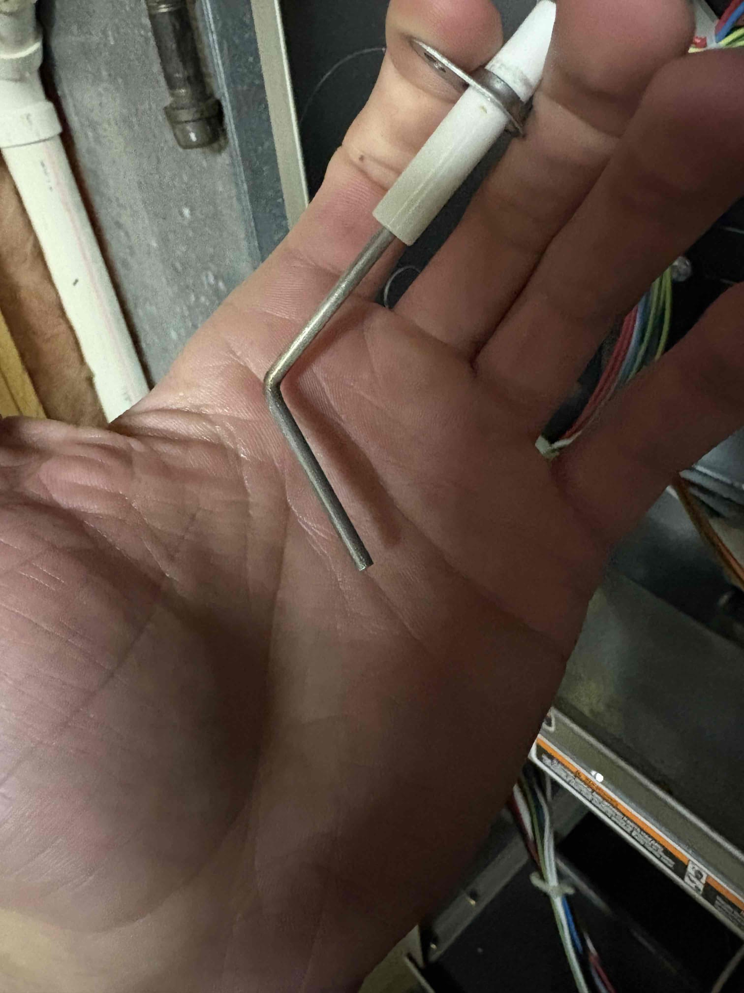 Upon arrival, the thermostat indicated a call for heat, but the furnace circuit board displayed an idle code. I reset the power, and the system began to operate. I then tightened the low voltage connection on the circuit board and checked the thermostat connections, replacing the thermostat batteries. The system resumed normal operation. The air filter is due for replacement, and the customer agreed to purchase and install a new one.