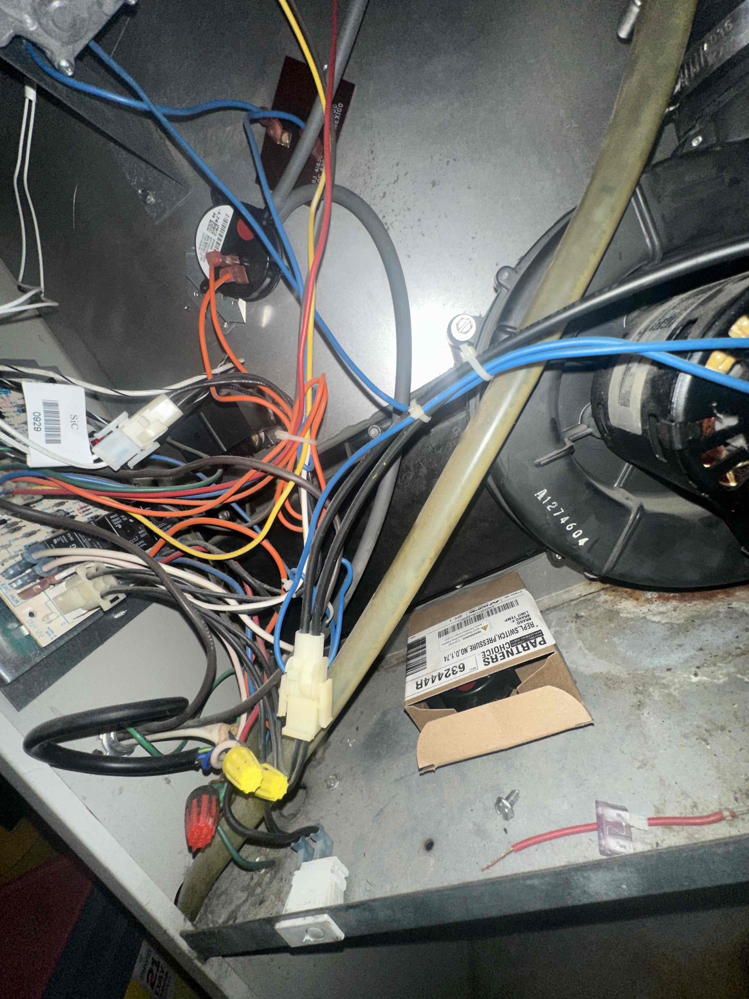 Upon arrival, I conducted a thorough inspection of the furnace system. The furnace was operational, but I noticed a crack in the hose connected to the pressure switch. This crack was causing a slight leak, which could potentially lead to more significant issues if left unaddressed. I carefully replaced the cracked hose with a new one, ensuring a secure and leak-proof connection. After the replacement, I tested the system to confirm that the furnace was running smoothly and efficiently. The pressure switch is now functioning correctly, and the system is free from leaks. Overall, the furnace is in optimal working condition.