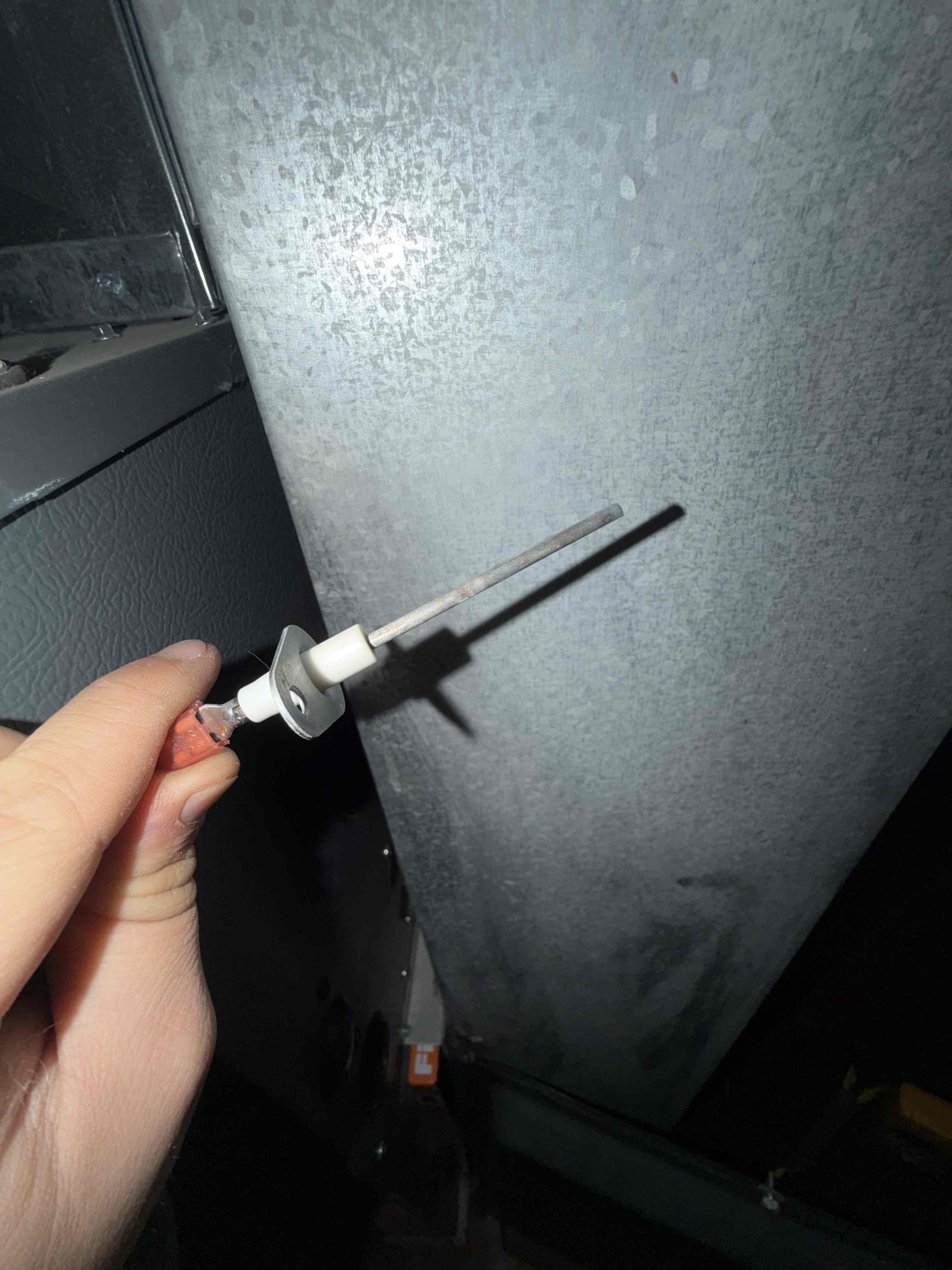 I conducted a thorough furnace inspection, starting with a detailed examination of the flame sensor. I meticulously cleaned the flame sensor to ensure optimal performance. Additionally, I inspected and tightened all electrical and gas connections to prevent any potential leaks or inefficiencies. The furnace is now operating smoothly and efficiently.