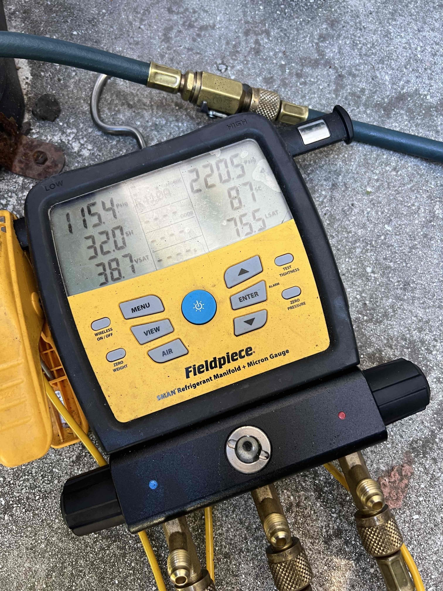 During the service, I inspected both HVAC systems. The upstairs system had a previously replaced blower motor, but it was low on 410a refrigerant. I added the appropriate amount to set the charge. The downstairs system was functioning correctly. The home's humidity level was 62%, which is slightly high. To address this, I recommend installing a dehumidifier on the downstairs system to help reduce the humidity. Please send a copy of the invoice to Bwilson0925@gmail.com.