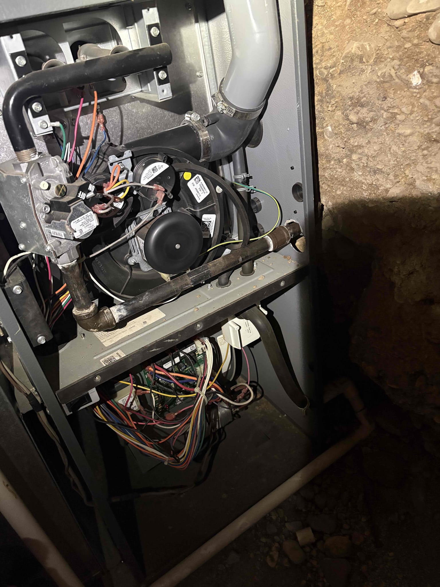 Upon arrival, I identified that the unit was not functioning due to the absence of a filter. I began by installing a new filter, ensuring it was correctly positioned and securely in place. Next, I inspected the flame sensor, which was found to be dirty and obstructed. I meticulously cleaned the flame sensor using appropriate tools and techniques, removing any buildup that could hinder its performance. After these steps, I conducted a thorough check to confirm that all components were functioning properly. The unit is now operational, with the filter in place and the flame sensor clean, ensuring efficient and safe performance.