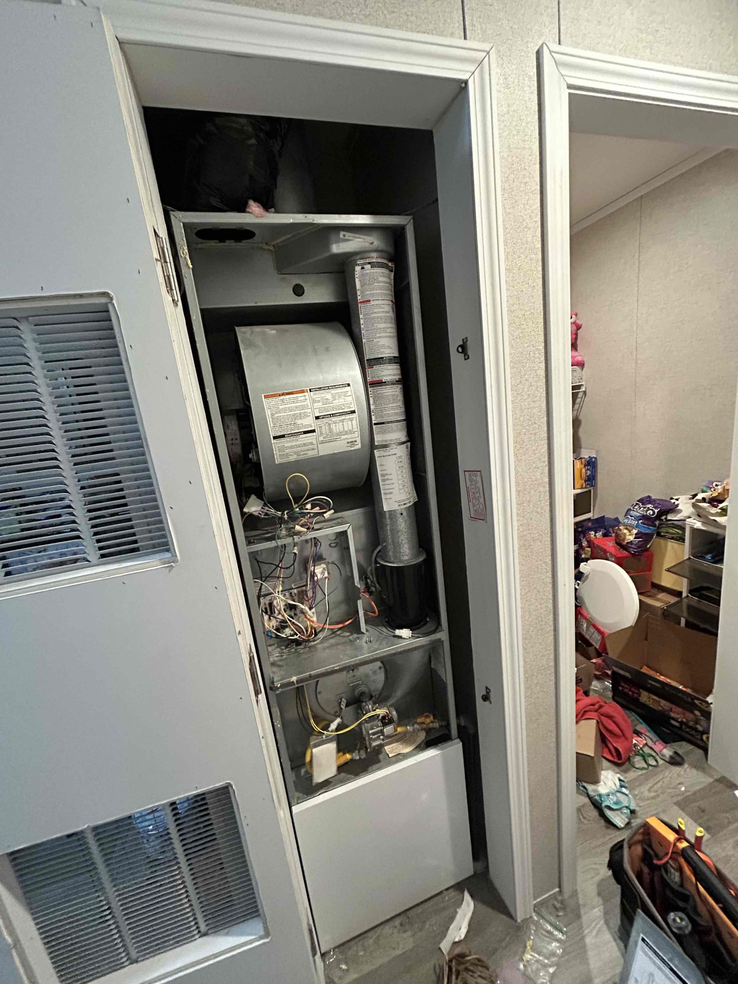 Upon inspection, the furnace was found to be beyond repair due to extensive internal damage and outdated components. After a thorough evaluation, it was determined that replacing the furnace was the most practical solution. The old furnace was safely removed, and a new, energy-efficient model was installed. This new unit is designed to provide reliable heating for years to come, ensuring comfort and efficiency in the home.