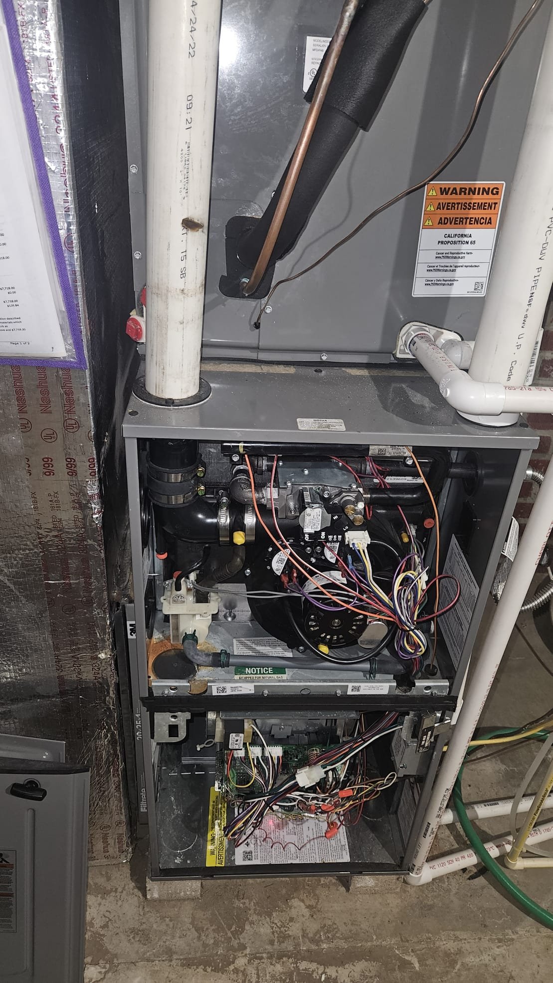 Upon receiving a call about a faint electrical odor, I conducted a thorough inspection. I operated the furnace for 20 minutes, carefully monitoring and recording the amperage draws. Additionally, I performed a detailed combustion analysis to ensure optimal performance. Despite the initial concern, no issues were detected with the furnace. The system was found to be functioning correctly, and the faint odor was attributed to a minor, non-hazardous electrical issue.