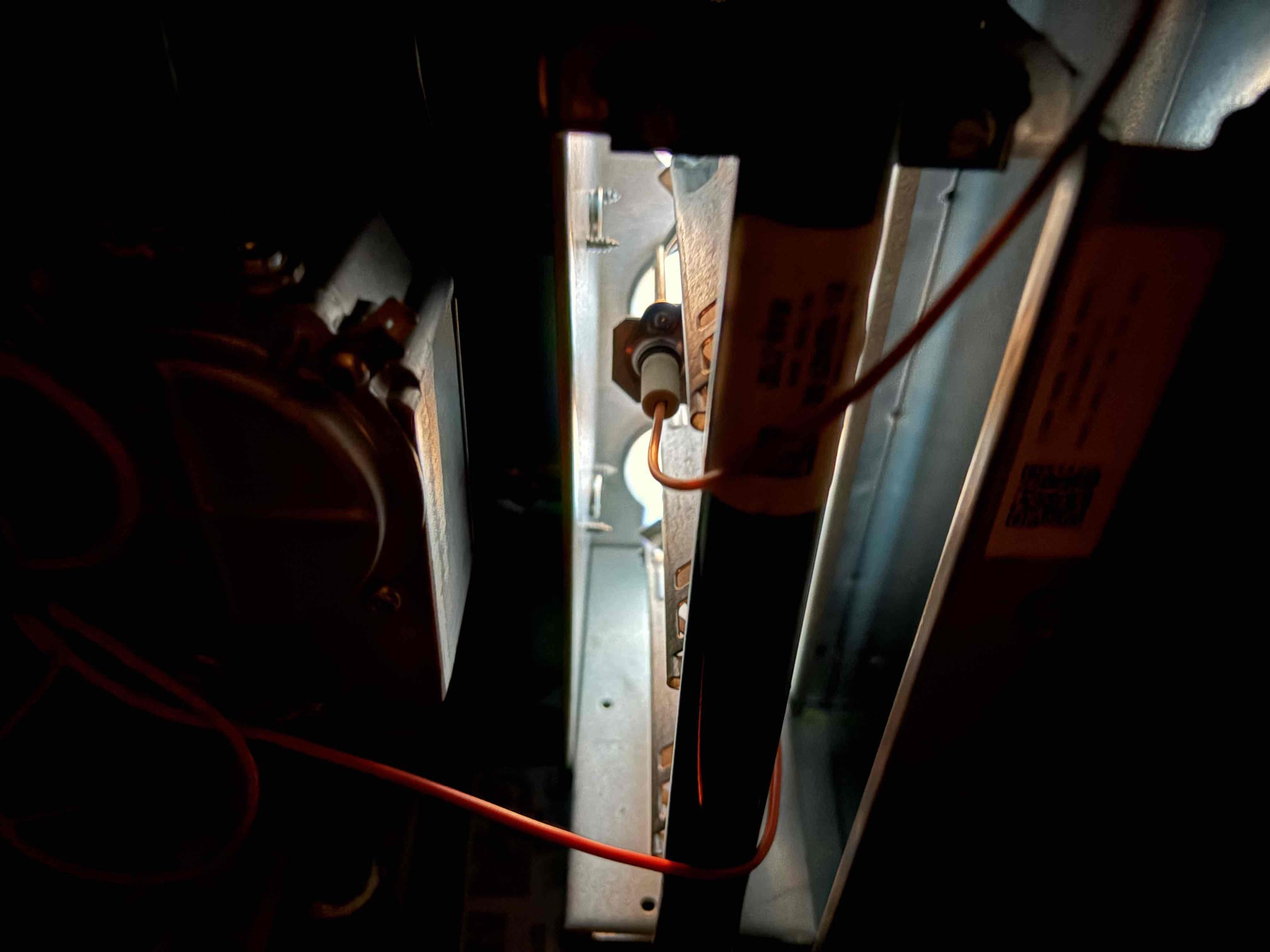 The furnace maintenance was successfully completed, ensuring optimal performance. We meticulously cleaned the carbon buildup on the flame sensor, enhancing the system's efficiency. Both the blower and inducer motor were assessed for amp draw, confirming they operate within acceptable parameters. During the inspection, high radon levels were detected. We discussed potential mitigation options, and the customer expressed interest in a system that could be installed in a location other than outside the house. Our team is prepared to explore and implement suitable solutions to address this concern.