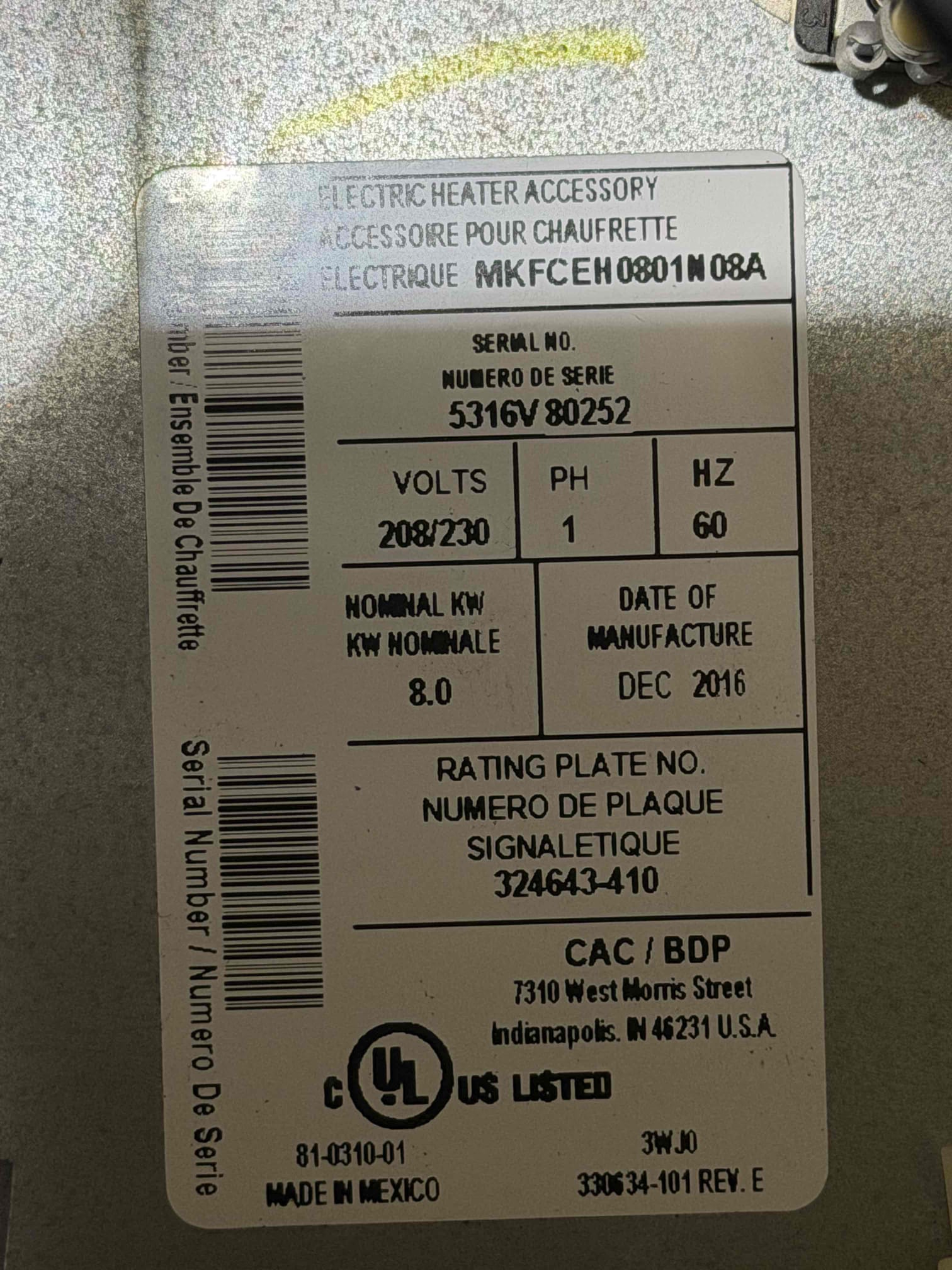 Upon inspection, the heat pac was found to be non-functional and in need of replacement. I carefully removed the old unit, ensuring no damage to surrounding areas. I then installed a new, high-quality heat pac, making sure it was securely connected and tested for proper functionality. The new heat pac was calibrated to ensure optimal performance, providing reliable warmth. The job was completed efficiently, leaving the area clean and the new unit fully operational.