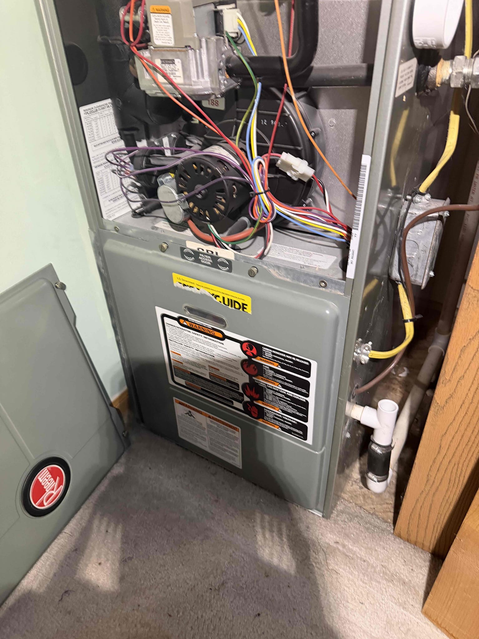 Upon inspection, the blower speed was found to be set lower than optimal, which could affect system efficiency. Additionally, there were noticeable leaks around the doors and windows due to the absence of caulking. To address these issues, I adjusted the blower speed to a more suitable level, enhancing the system's performance. The customer has requested a new seal around the door and caulking for the windows to prevent further leaks. The HVAC system itself is functioning correctly, and these adjustments and future sealing will help maintain optimal performance.