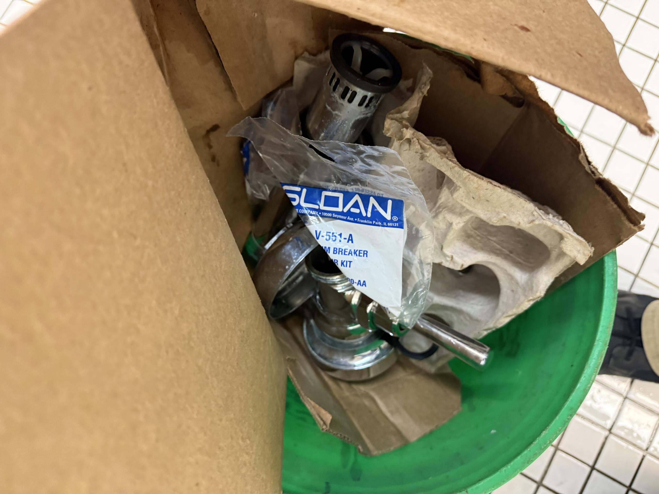 Upon arrival, I replaced the two Sloan flush valves in the women’s restrooms. Each valve was carefully removed, and the new ones were installed with precision. To ensure the new fill valves functioned correctly, I tested each fixture thoroughly. Additionally, I drained down the system to replace the shut-off for the fill valves, ensuring all components were properly aligned and operational. The job was completed efficiently, with all fixtures tested for proper operation.