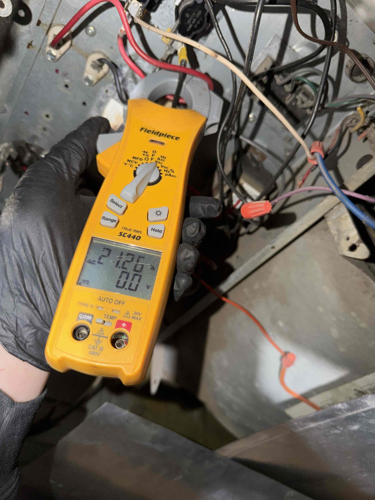 We received a service call regarding an electric furnace issue. The client reported a strange smoke smell and had shut off the system. Upon inspection, we discovered a bird that had landed on the electric strip heaters and unfortunately died. We carefully removed the bird and thoroughly checked the resistance heaters for any damage. After ensuring everything was in good working order, we restored the system. The furnace is now operating efficiently with proper amperage and voltage, and the client is satisfied with the service provided.