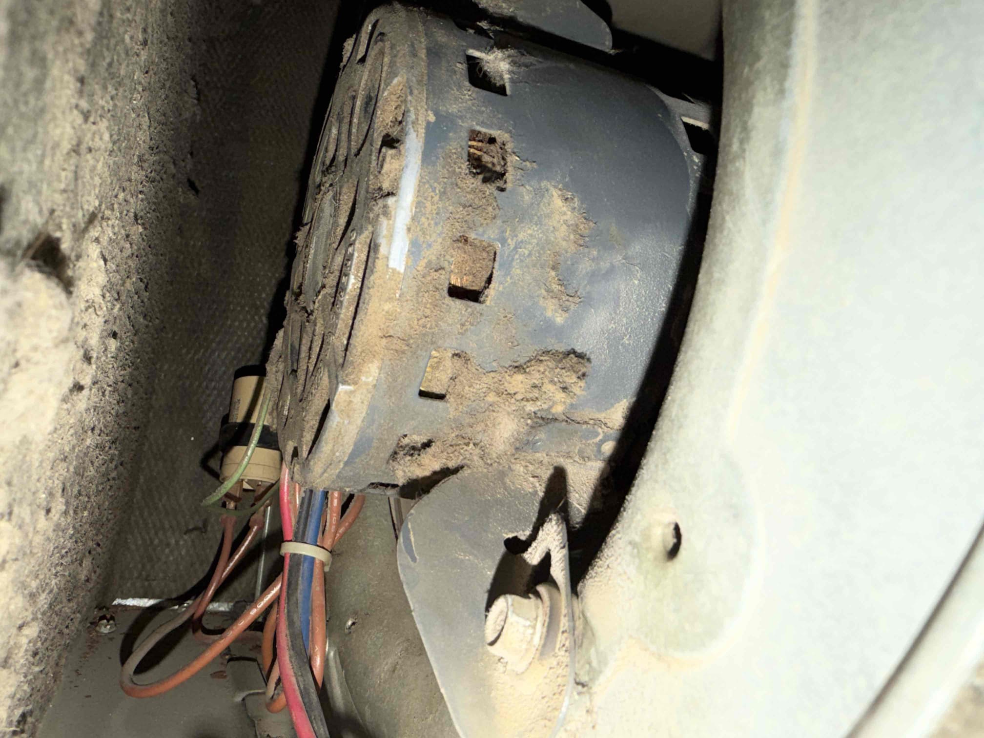 Upon inspection, the unit was found to operate only with the fan on, not in auto mode. The blower speed was notably slower during heating calls compared to fan-only operation. After examining the coil, it was determined to be slightly dirty. Suspecting a faulty blower motor, I placed an order for a replacement part. Additionally, I emailed potential replacement options to the client in case they prefer a new system due to cost considerations.