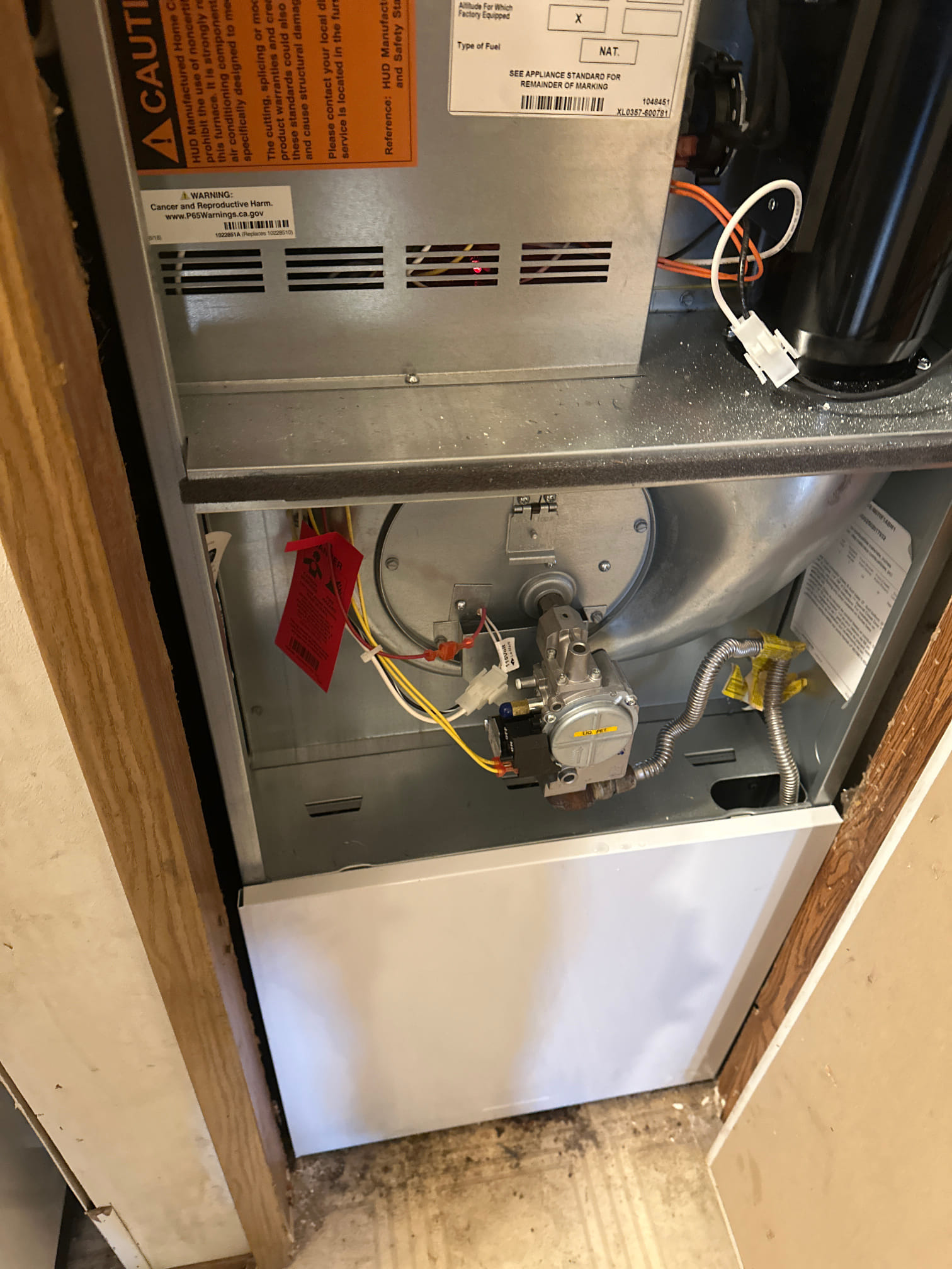 Installed furnace 