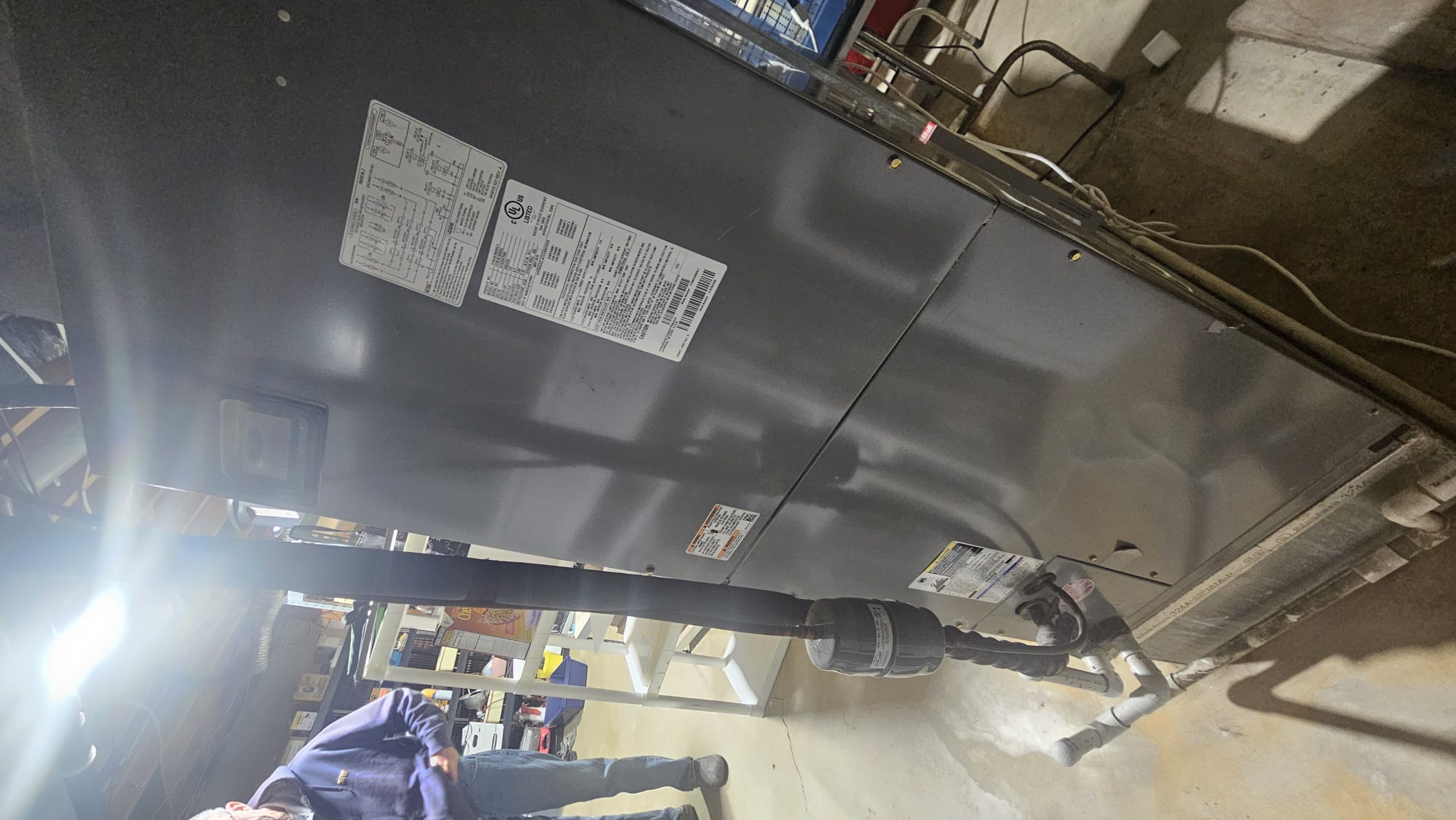 Upon inspection, it was determined that the refrigeration system had completely lost its refrigerant. Given the system's age and the cost of potential repairs, it was recommended to replace the entire unit. Additionally, sourcing parts for the outdated refrigerant may prove challenging. A detailed replacement estimate has been sent to the customer via email, outlining the necessary steps and associated costs for a new system installation.